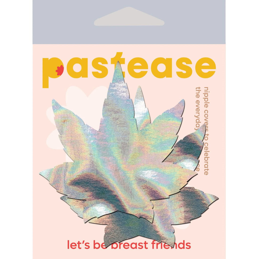 PASTEASE INDICA POT LEAF SILVER HOLOGRAPHIC PASTIES Pastease