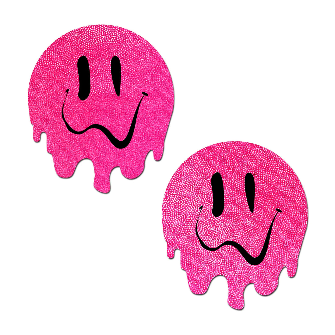 Pastease Melty Smiley Face Neon Pink Pasties Pastease