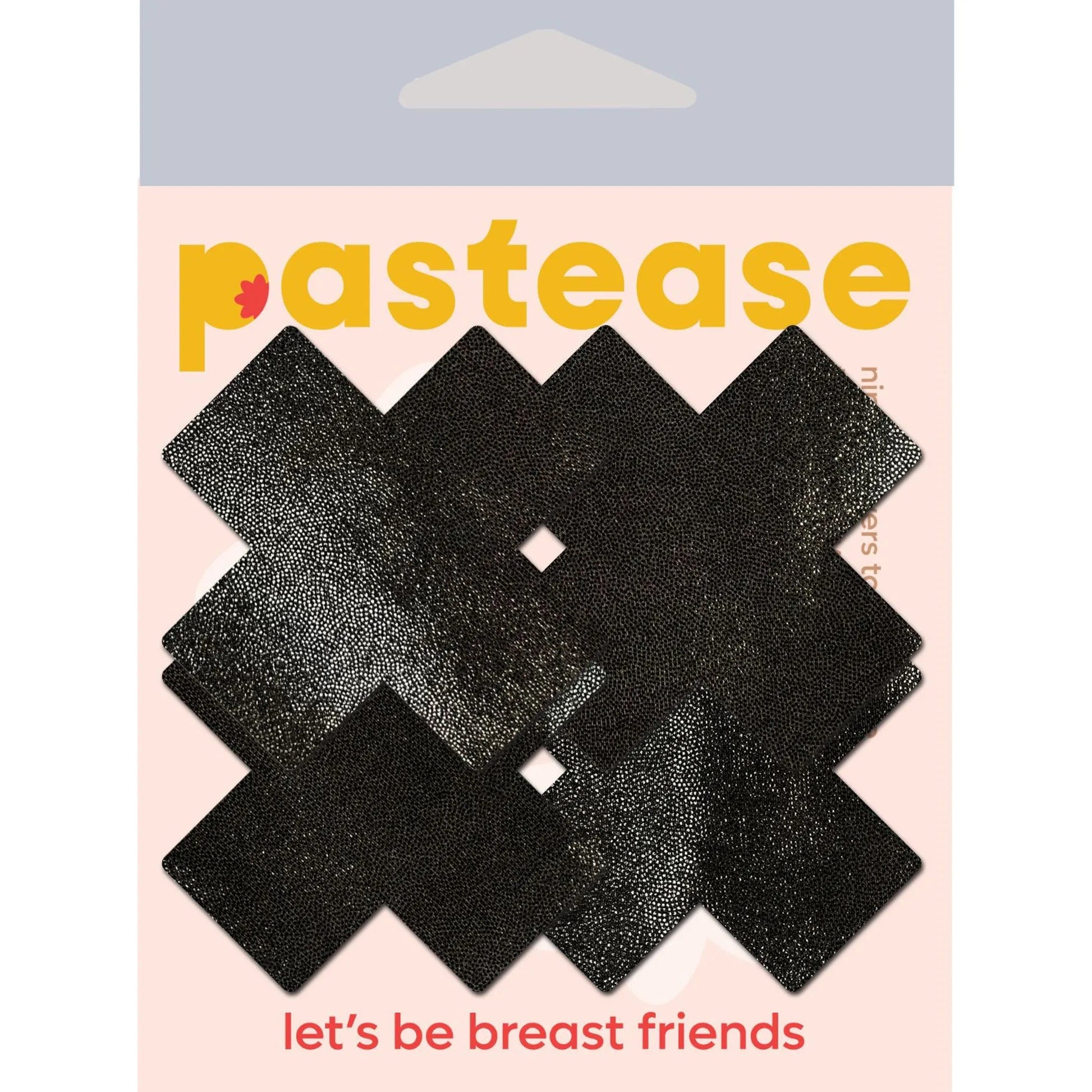 PASTEASE PETITE PLUS X SMALL LIQUID BLACK CROSS 2 PAIRS Pastease