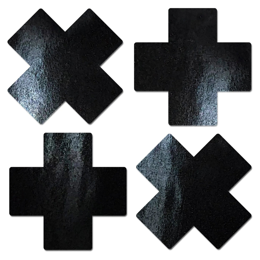 Pastease Petite Plus X Faux Latex Black Crosses Pastease