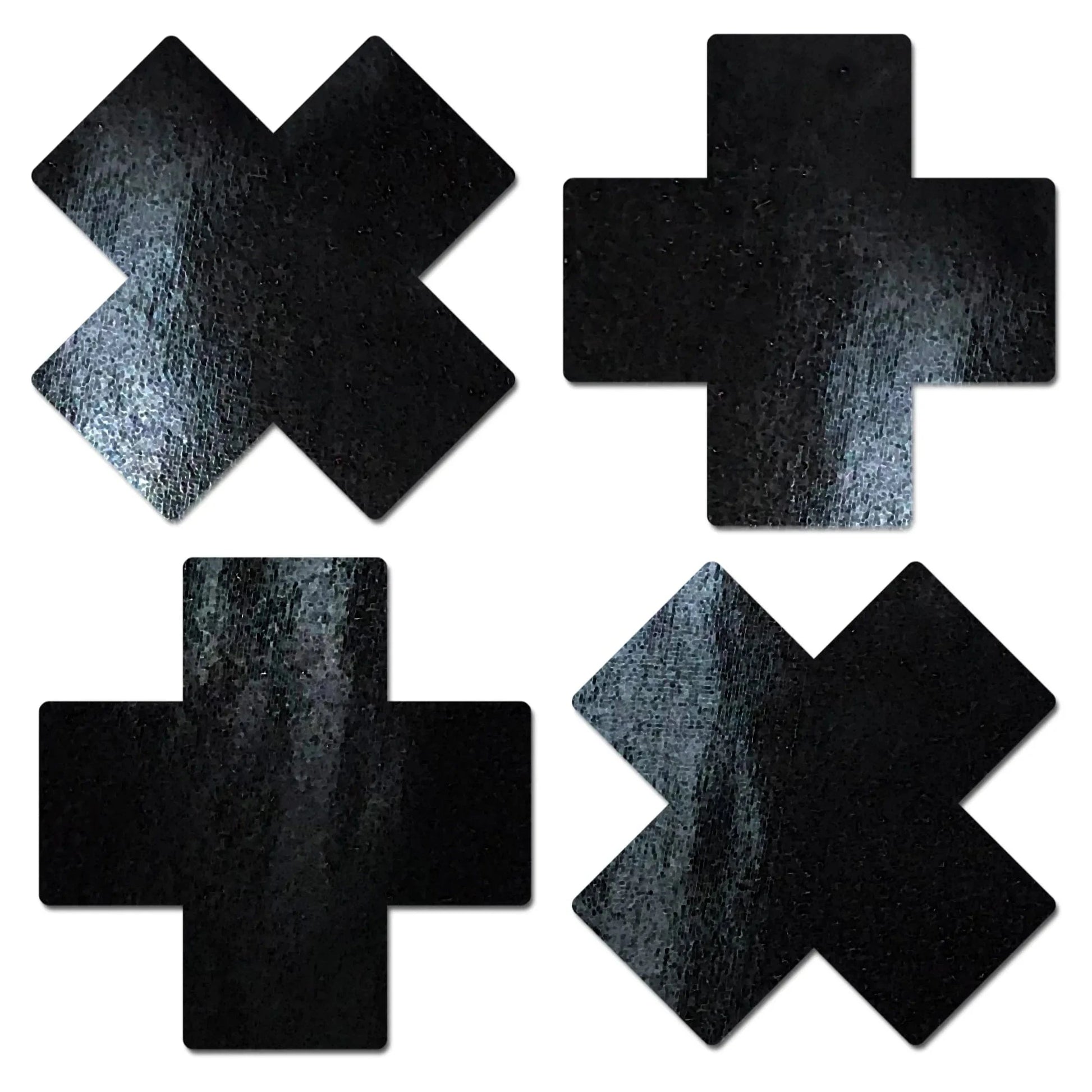 Pastease Petite Plus X Faux Latex Black Crosses Pastease
