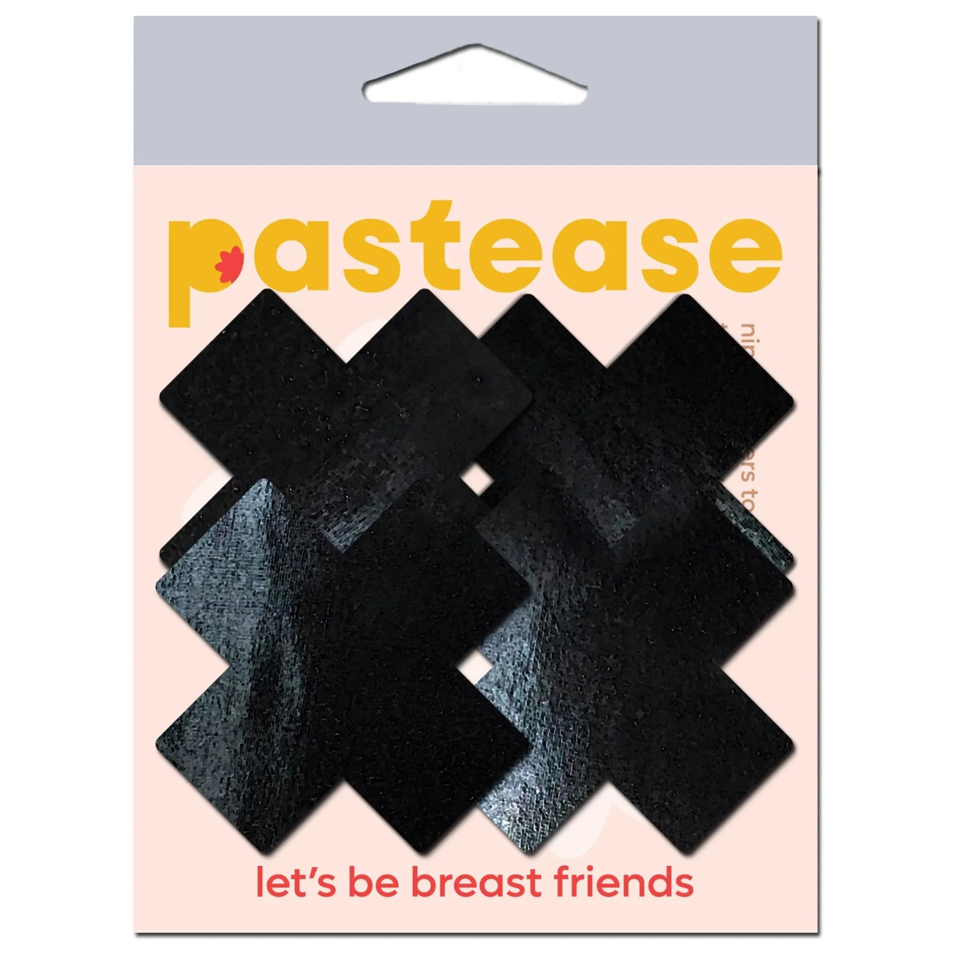 Pastease Petite Plus X Faux Latex Black Crosses Pastease