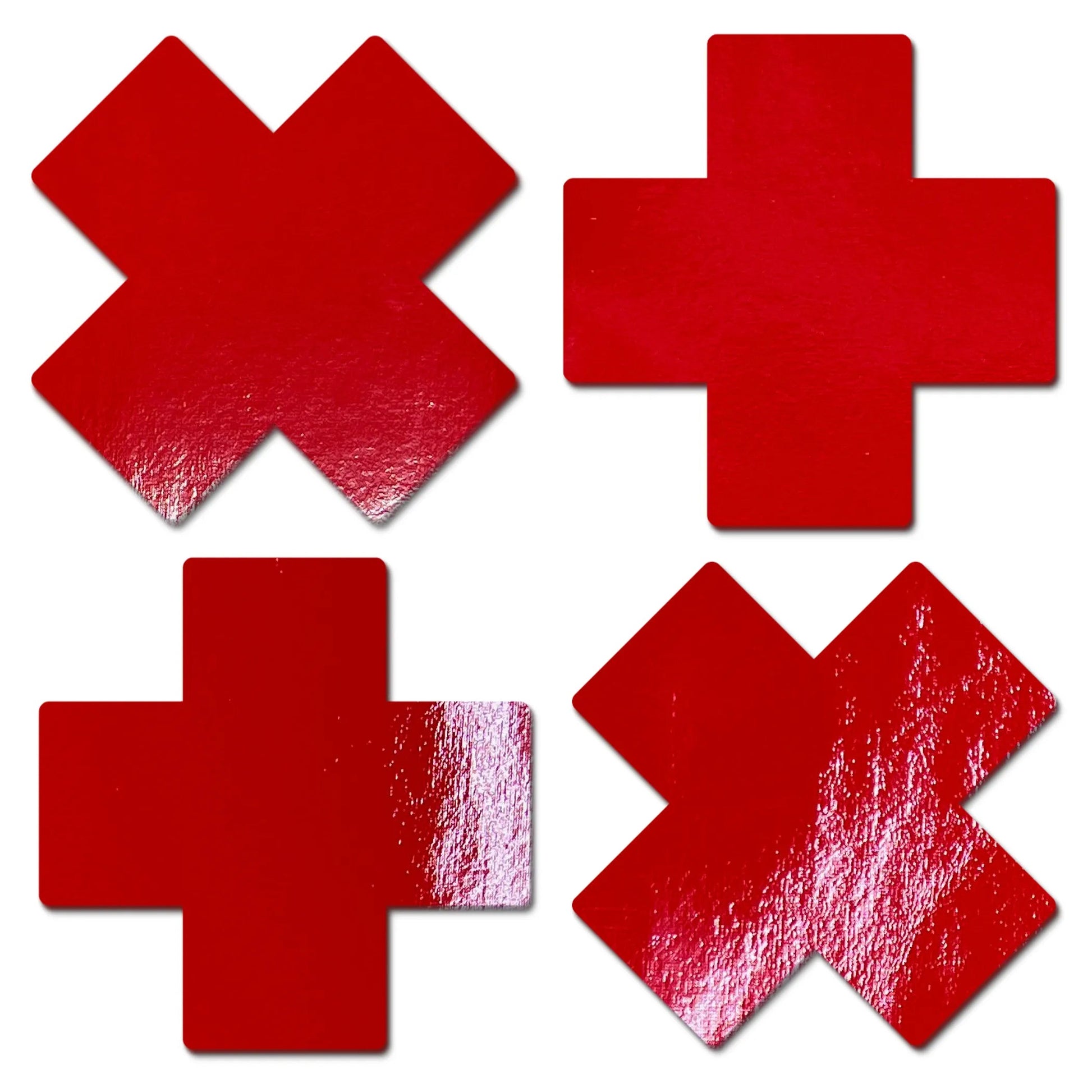 Pastease Petite Plus X Faux Latex Red Crosses Pastease