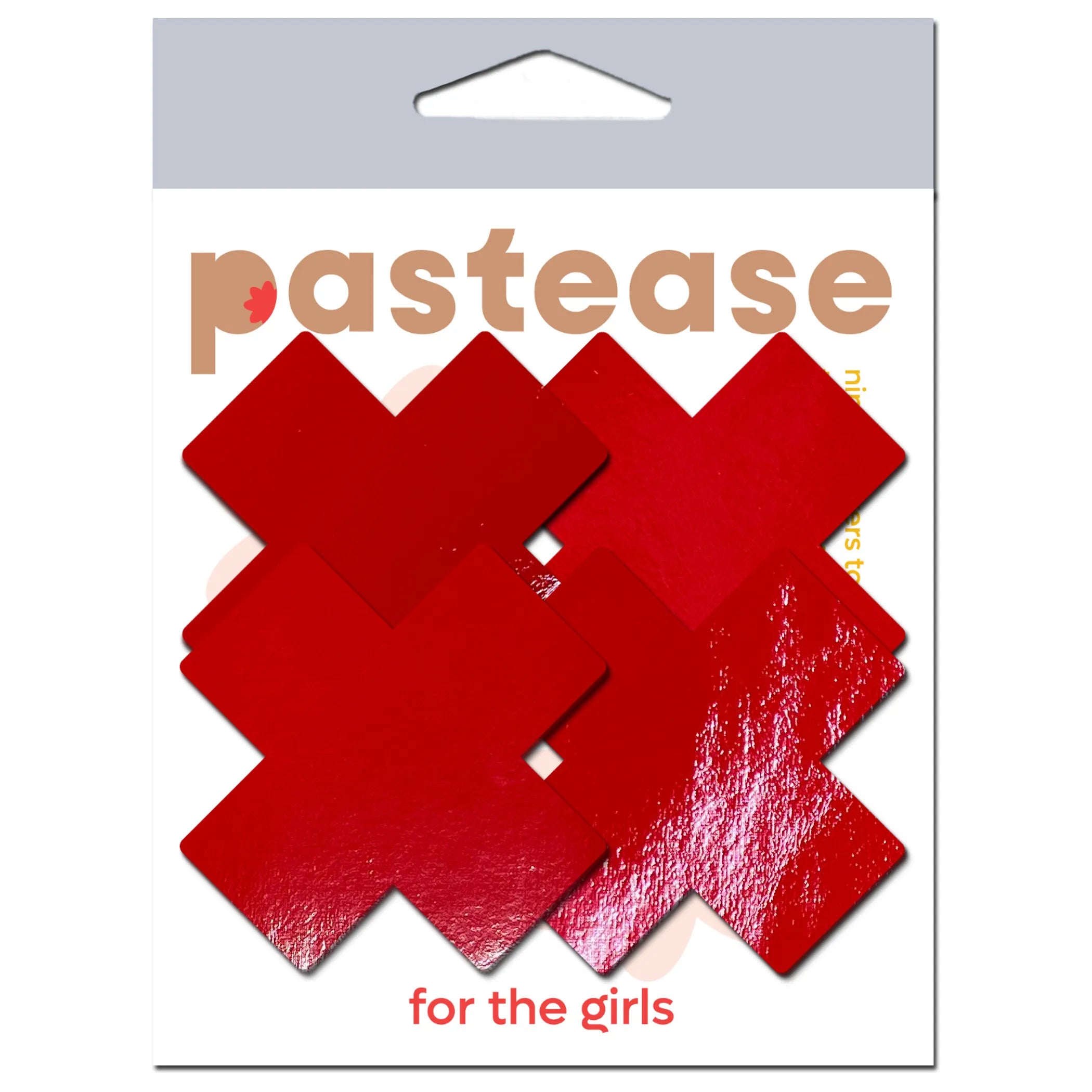 Pastease Petite Plus X Faux Latex Red Crosses Pastease