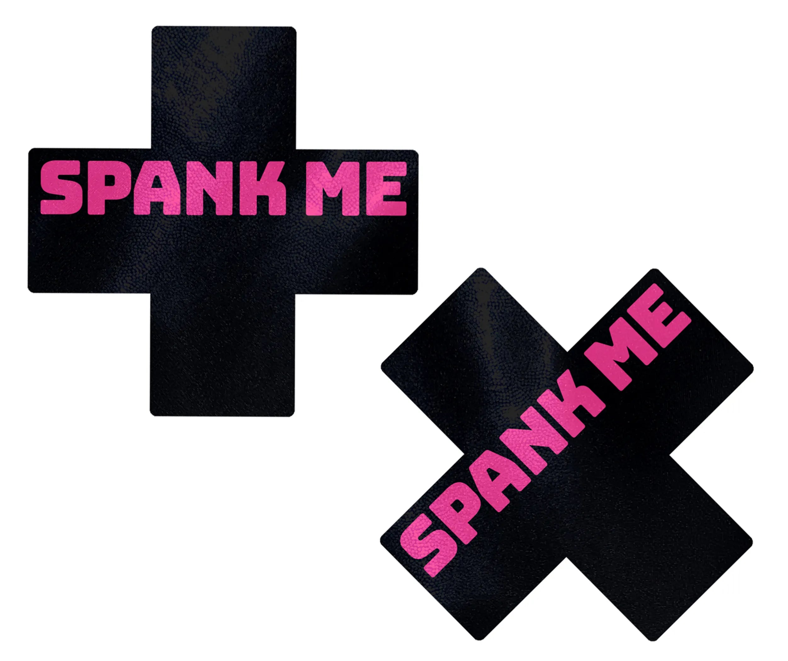 Pastease Liquid Black Cross Pink Spank Me Nipple Pasties Pastease