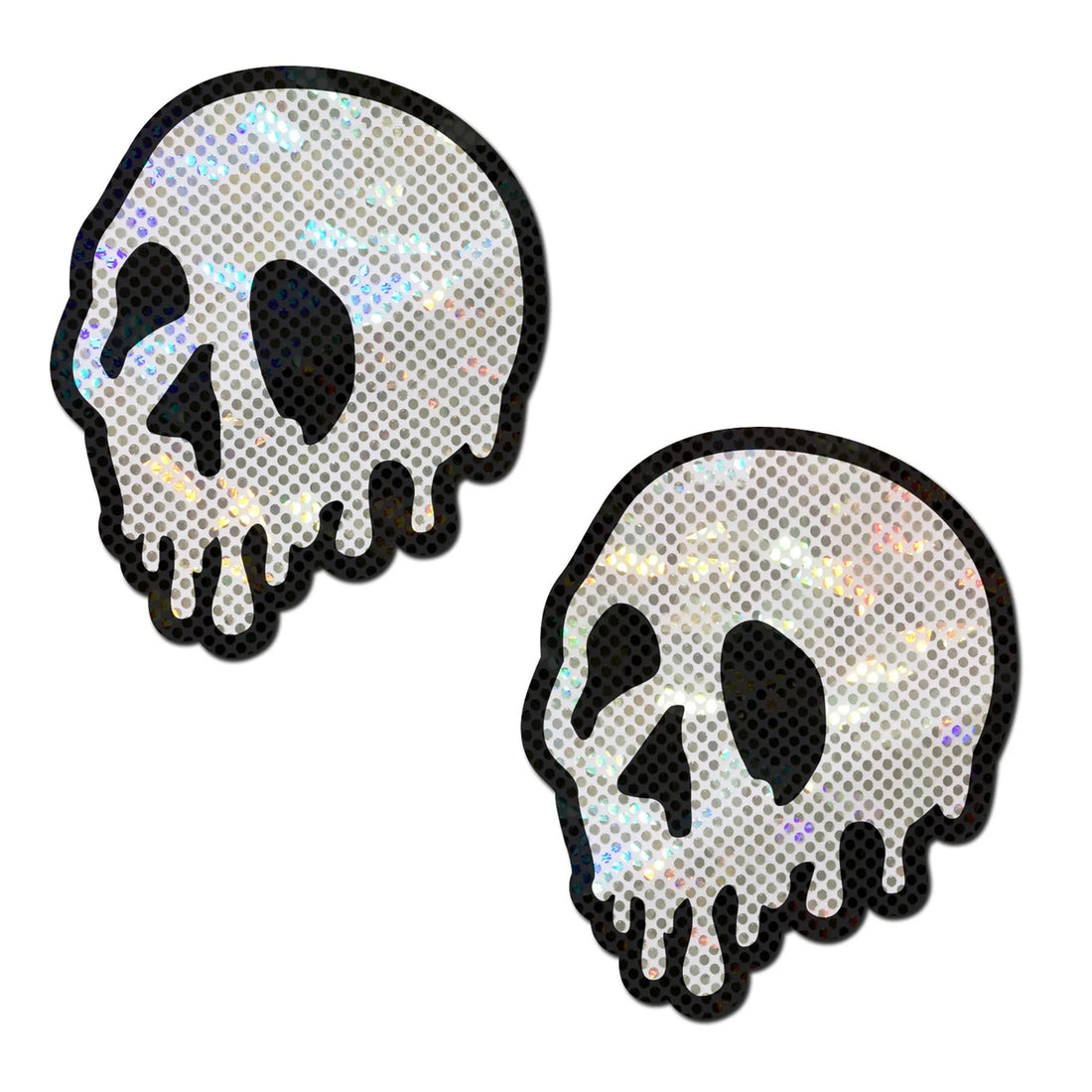 Skull Melt Shattered Glass Pasties by Pastease Pastease
