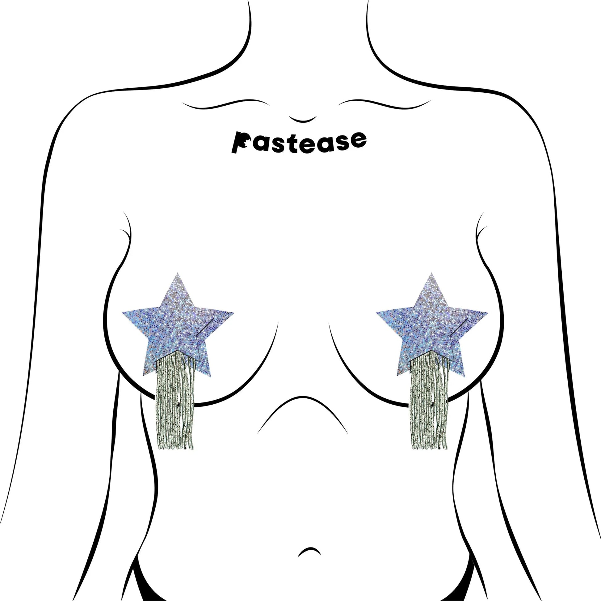Star Tassel Silver Pasties Pastease