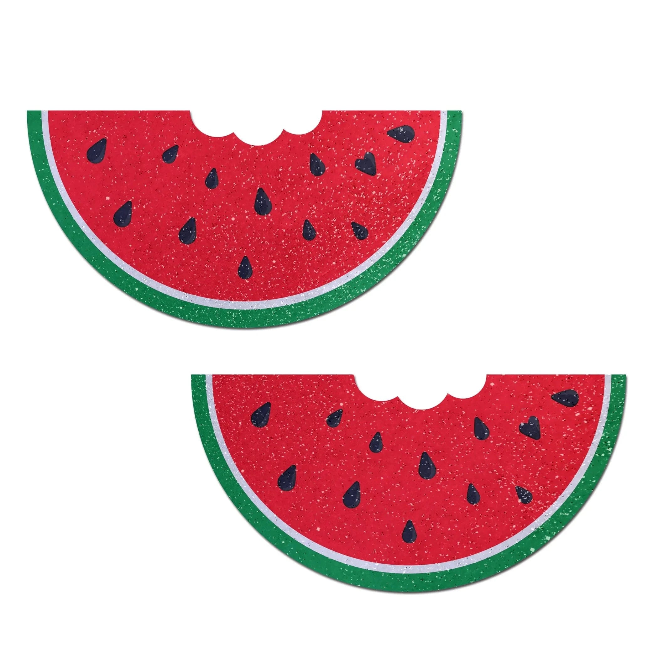 Watermelon Bite Glitter Velvet Breast Covers Pastease