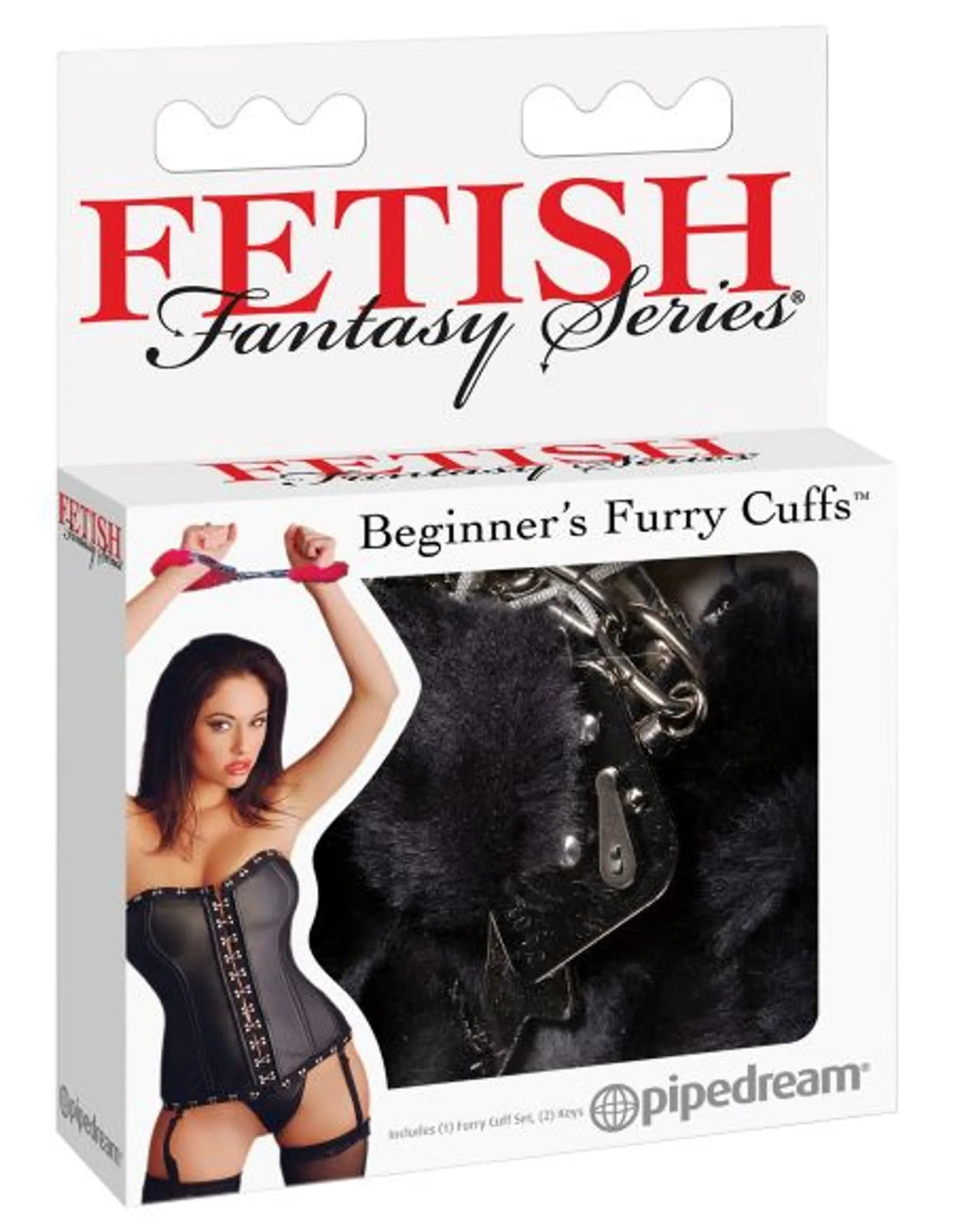 Fetish Fantasy Beginners Furry Cuffs Black Pipedream Products
