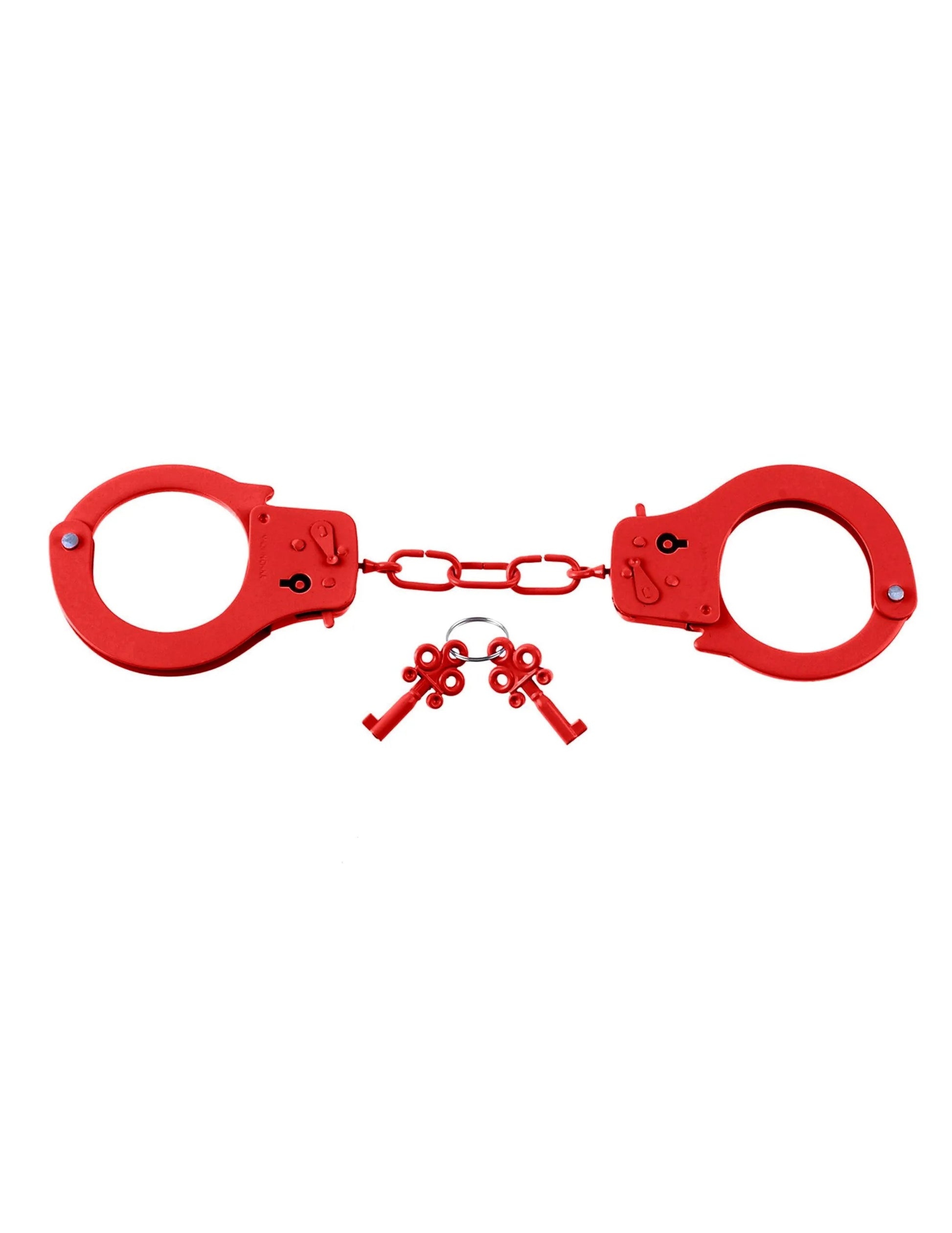 Fetish Fantasy Designer Red Metal Handcuffs Pipedream Products