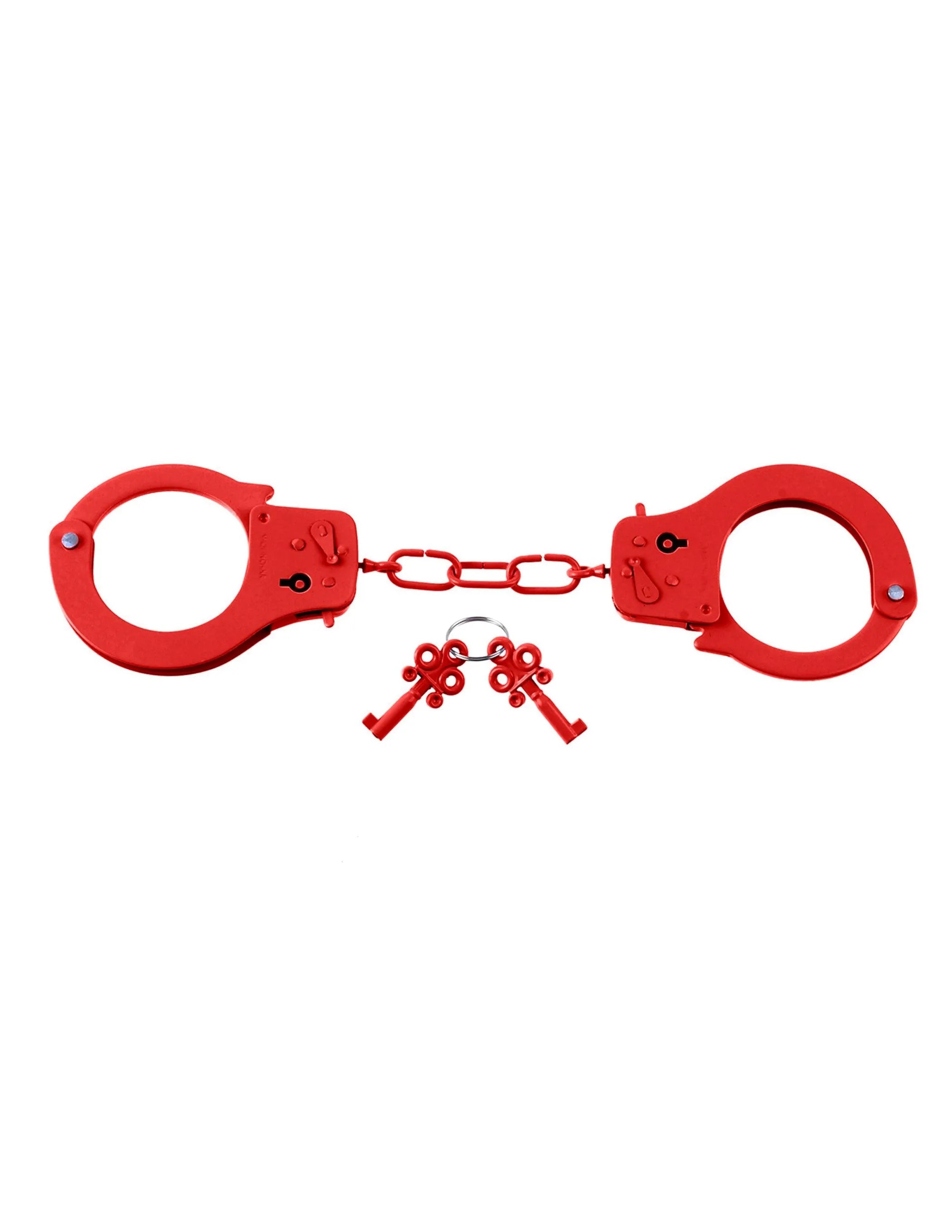Fetish Fantasy Designer Red Metal Handcuffs Pipedream Products