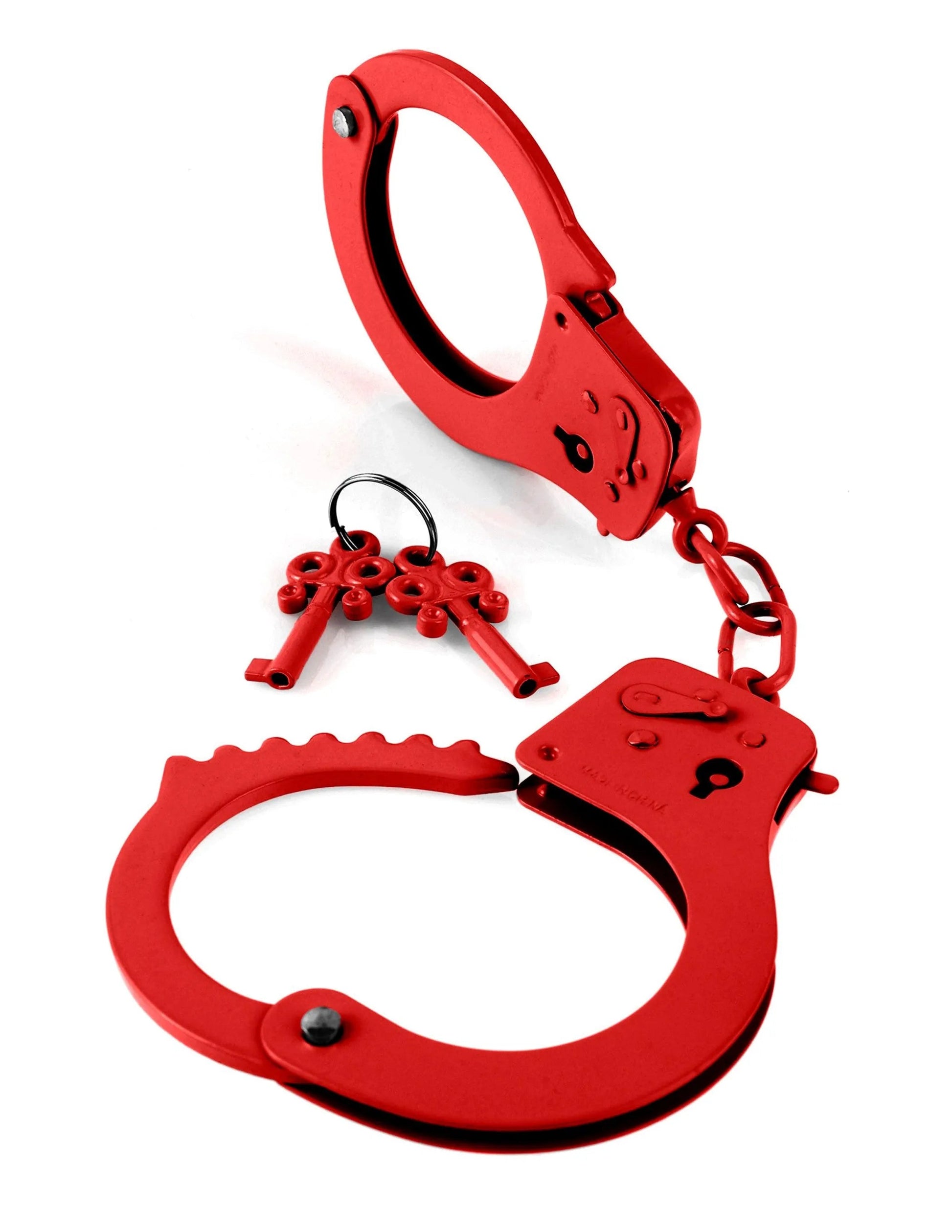 Fetish Fantasy Designer Red Metal Handcuffs Pipedream Products