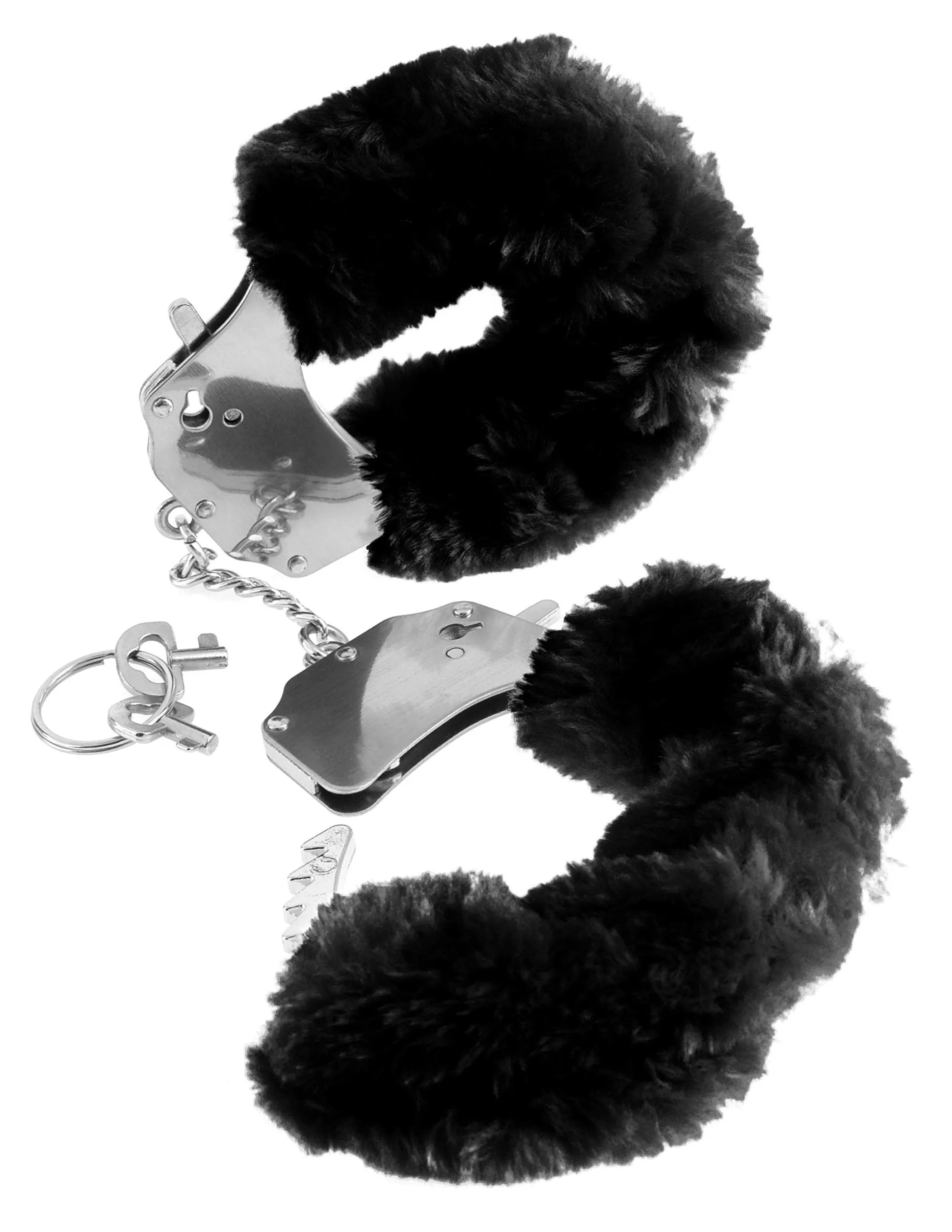 Fetish Fantasy Original Fur Handcuffs Black Pipedream Products