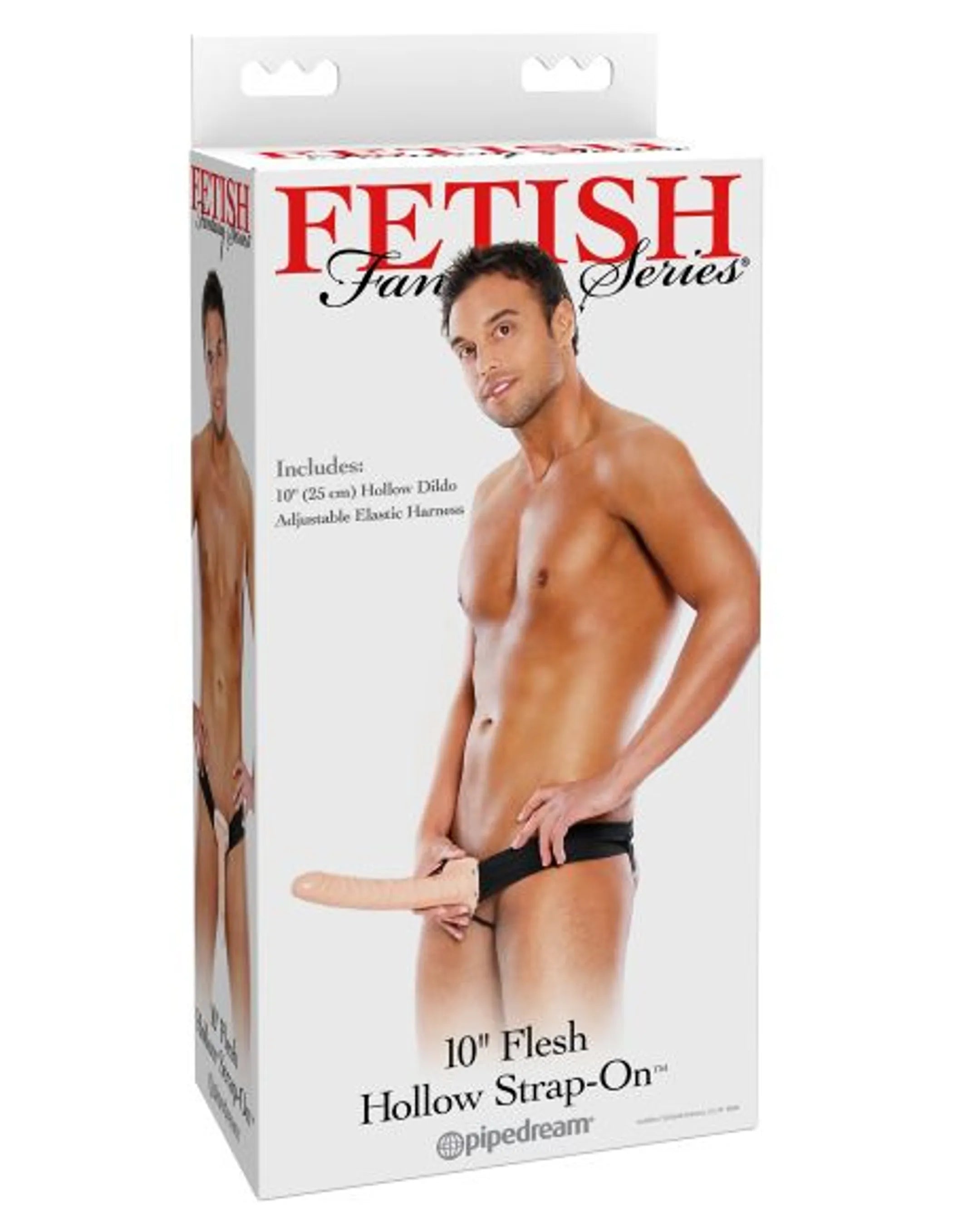 Fetish Fantasy 10in Hollow Strap-On Flesh Pipedream Products