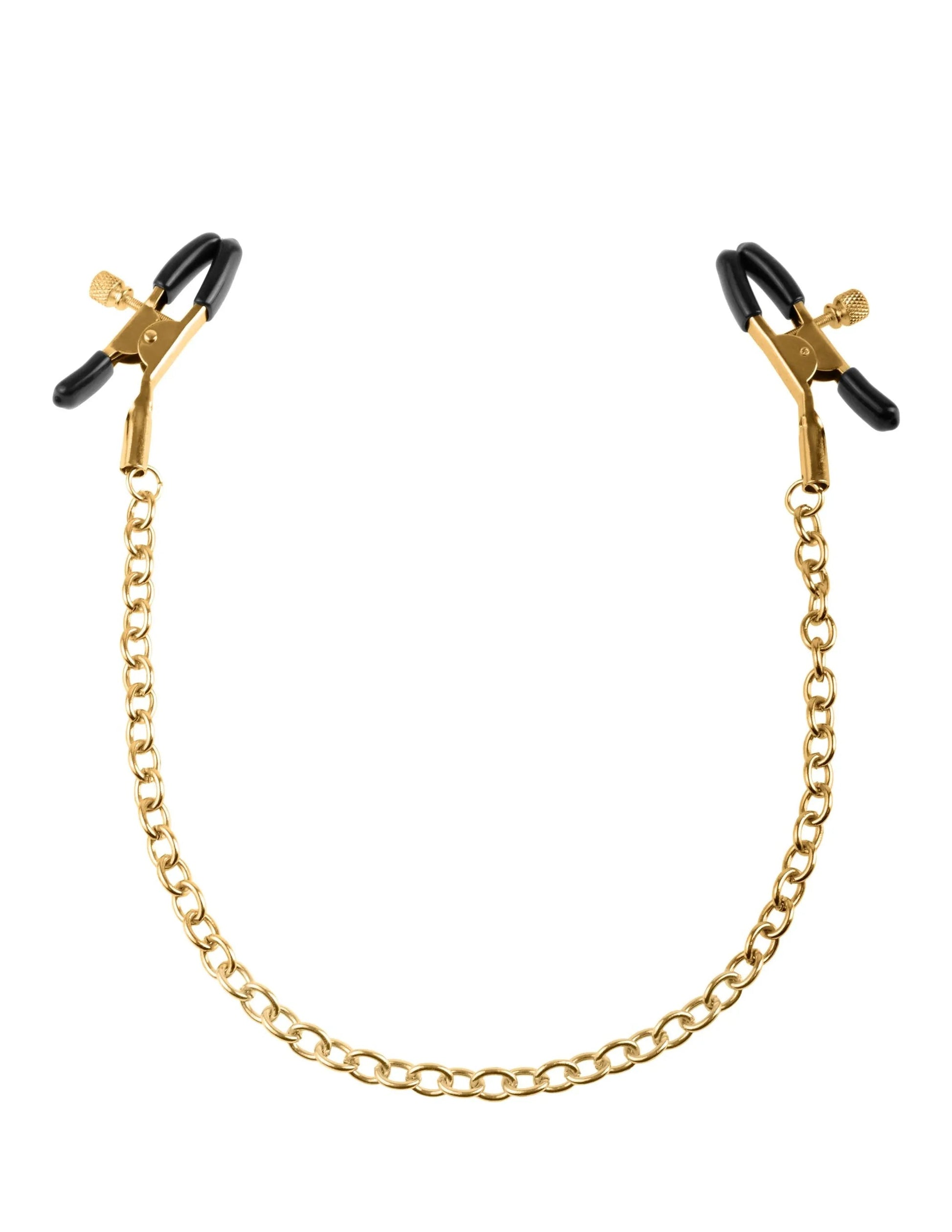 Fetish Fantasy Gold Nipple Chain Clamps Pipedream Products