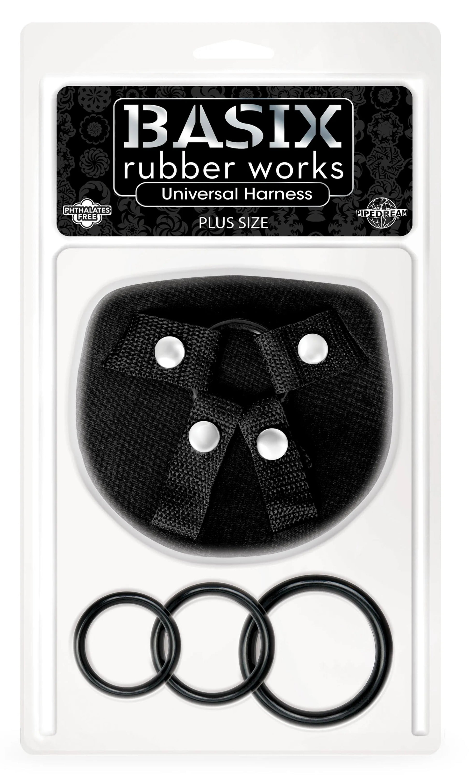 Basix Rubber Works Universal Harness Plus Size Pipedream Products
