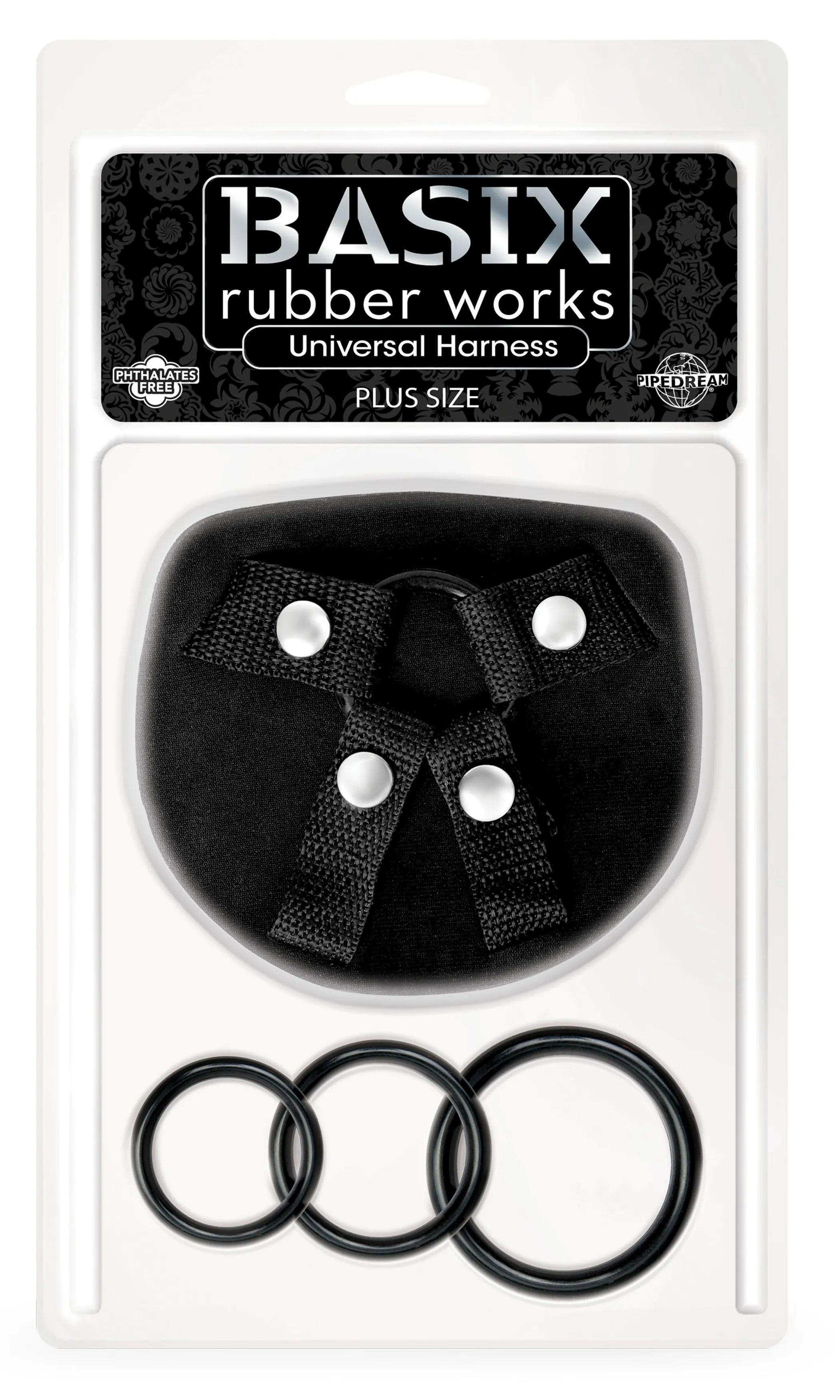 Basix Rubber Works Universal Harness Plus Size Pipedream Products