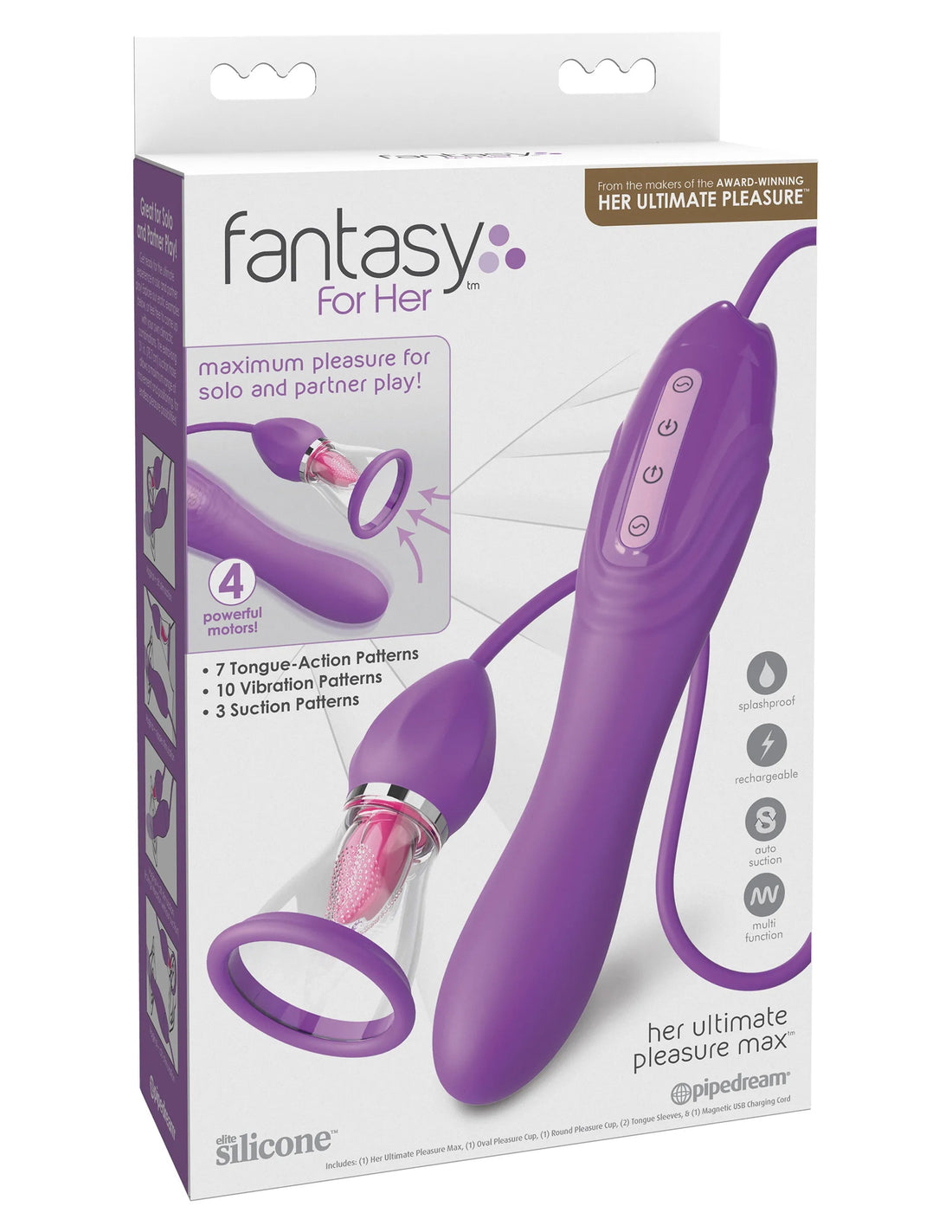 Fantasy for Her Ultimate Pleasure Max Purple Pipedream Products