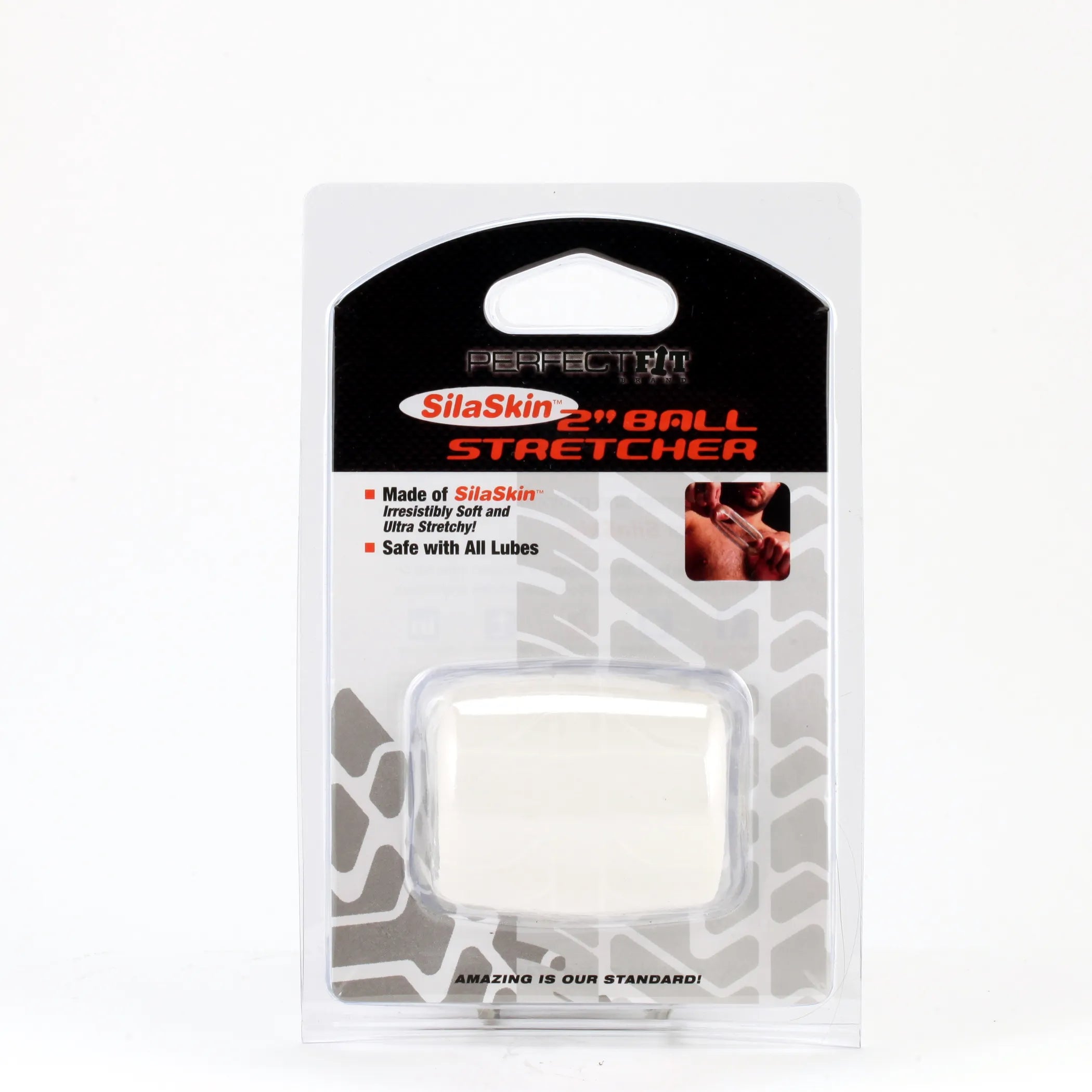 Perfect Fit Silaskin Ball Stretcher 2in Clear Perfect Fit
