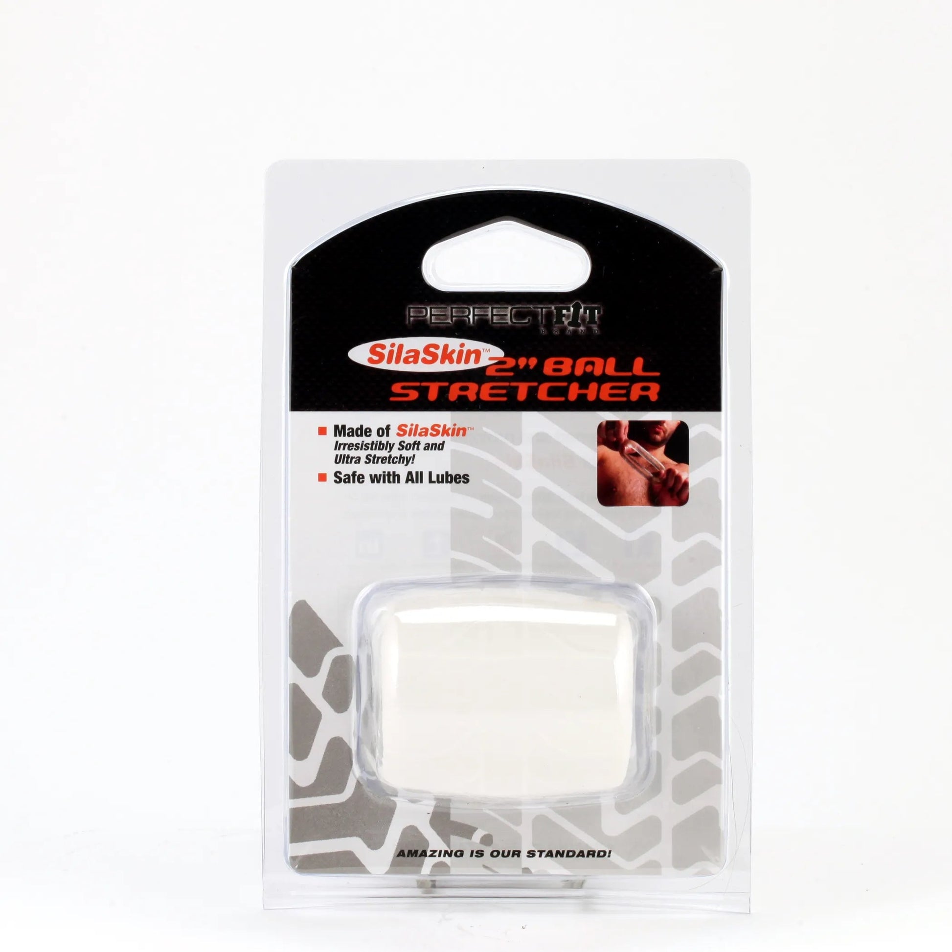 Perfect Fit Silaskin Ball Stretcher 2in Clear Perfect Fit