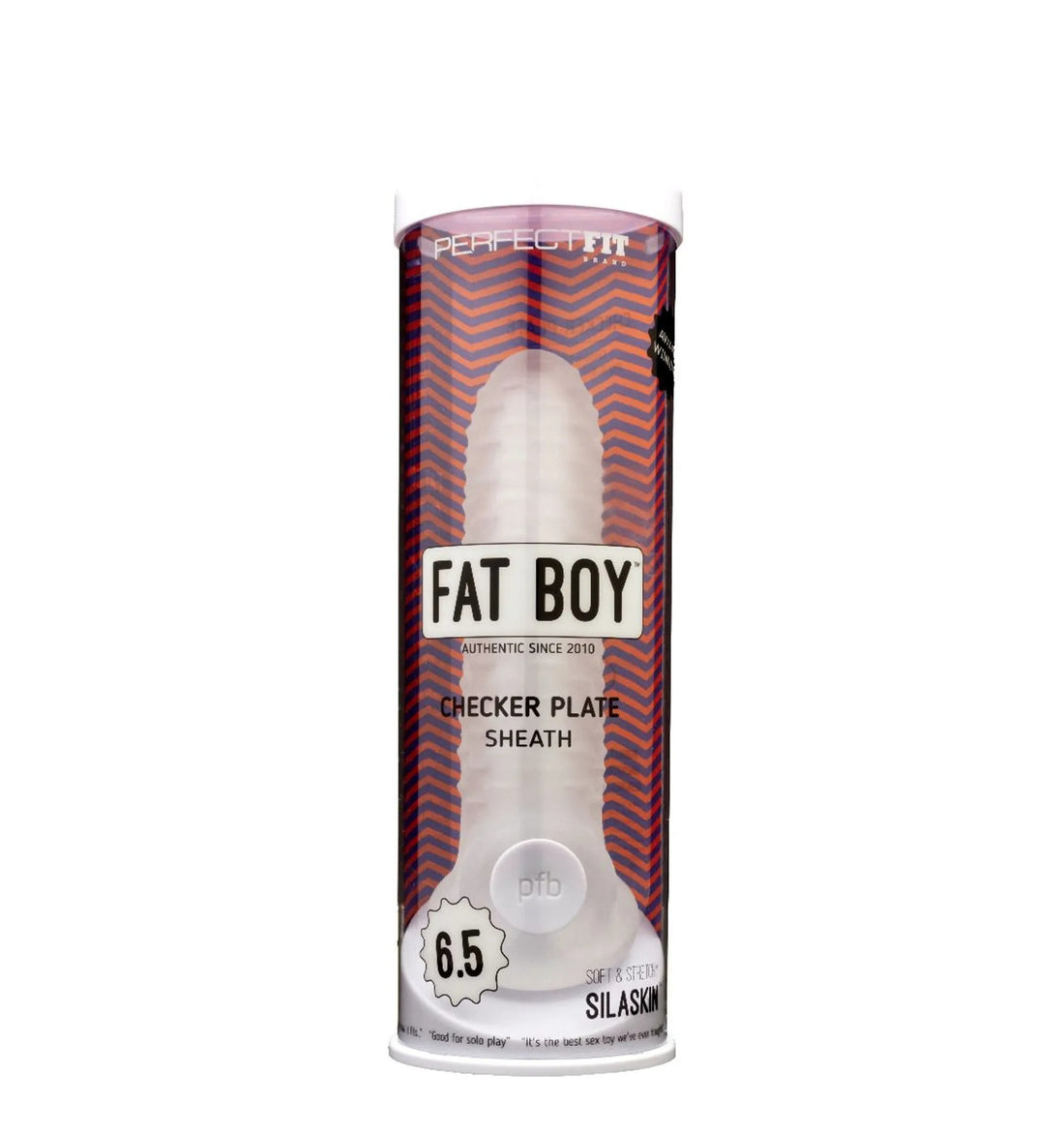 Fat Boy Checker Box Sheath 6.5" Clear Perfect Fit