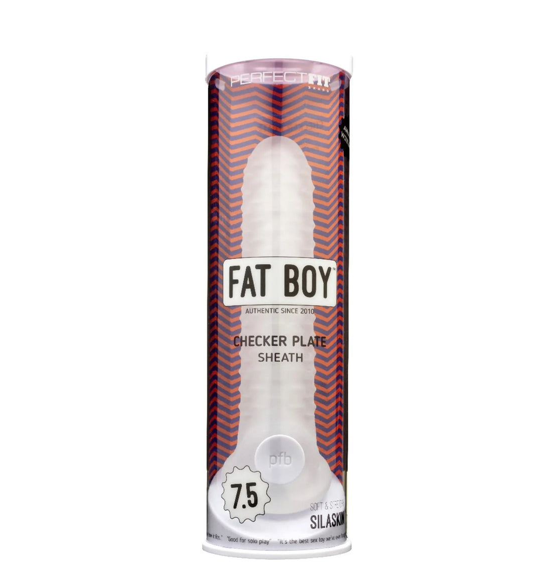 Fat Boy Checker Box Sheath 7.5in Clear Perfect Fit