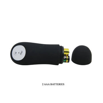 Pretty Love Vibrating Bead Butt Plug Black Pretty Love