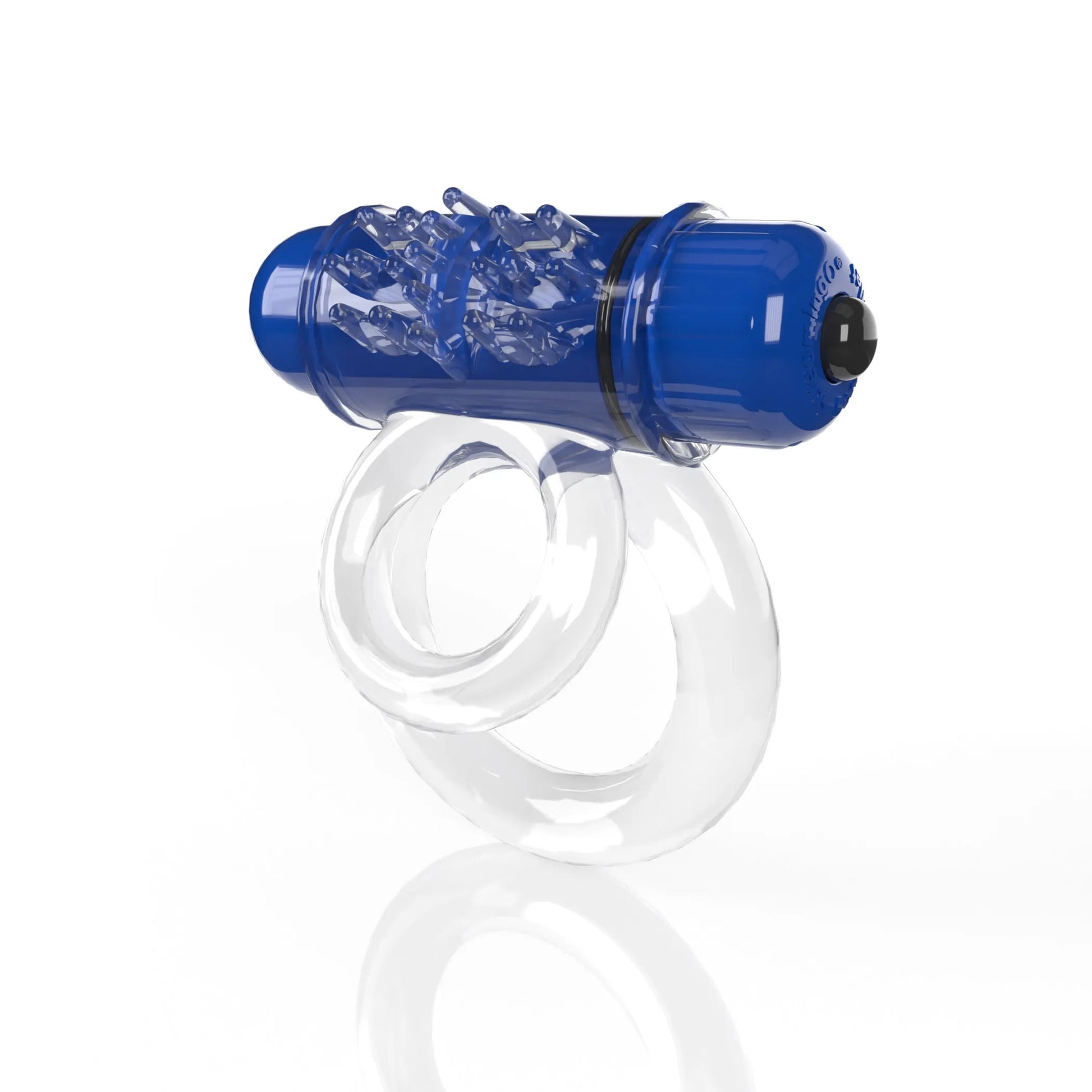 4B Double O 6 Blueberry Bass Vibrating Ring Screaming O