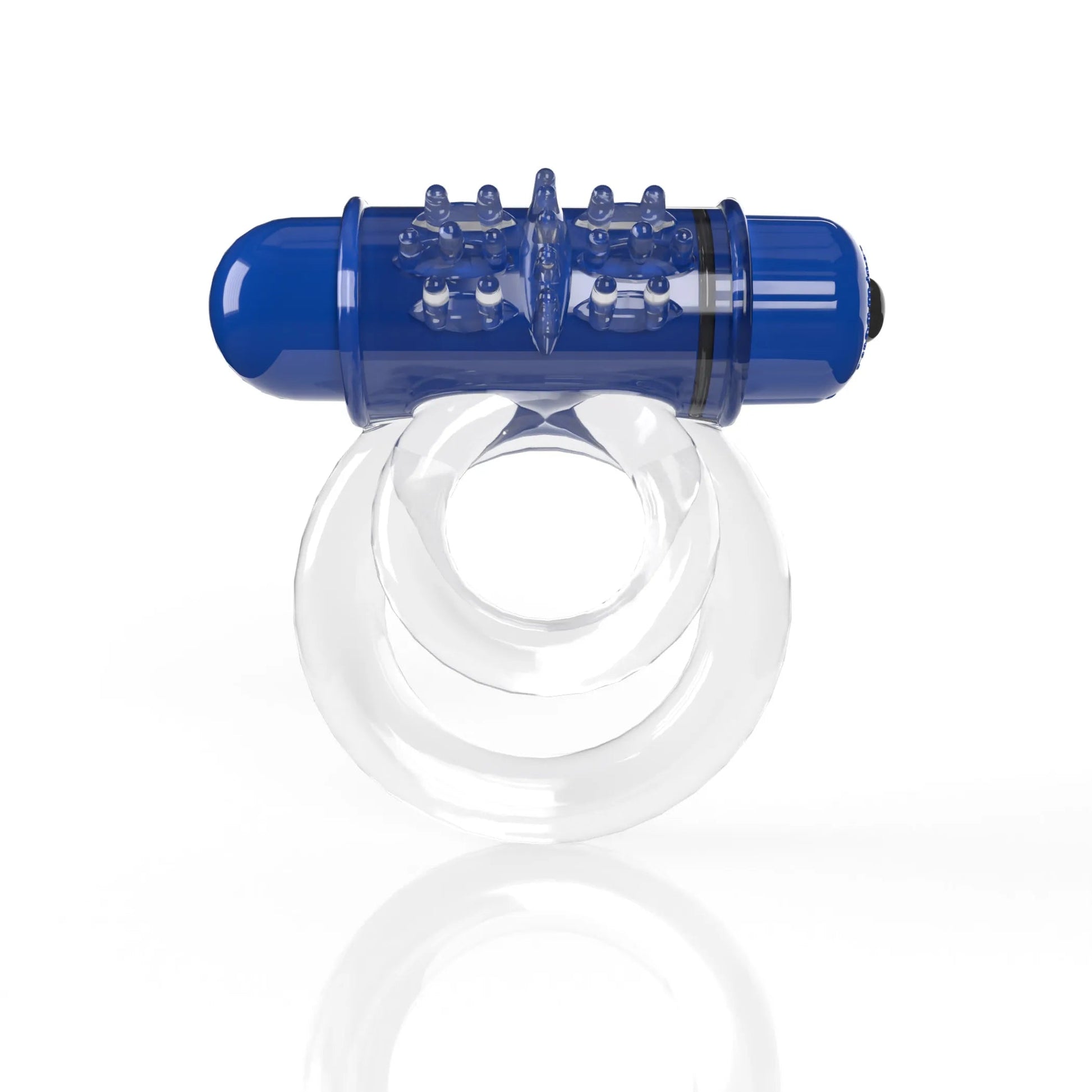 4B Double O 6 Blueberry Bass Vibrating Ring Screaming O