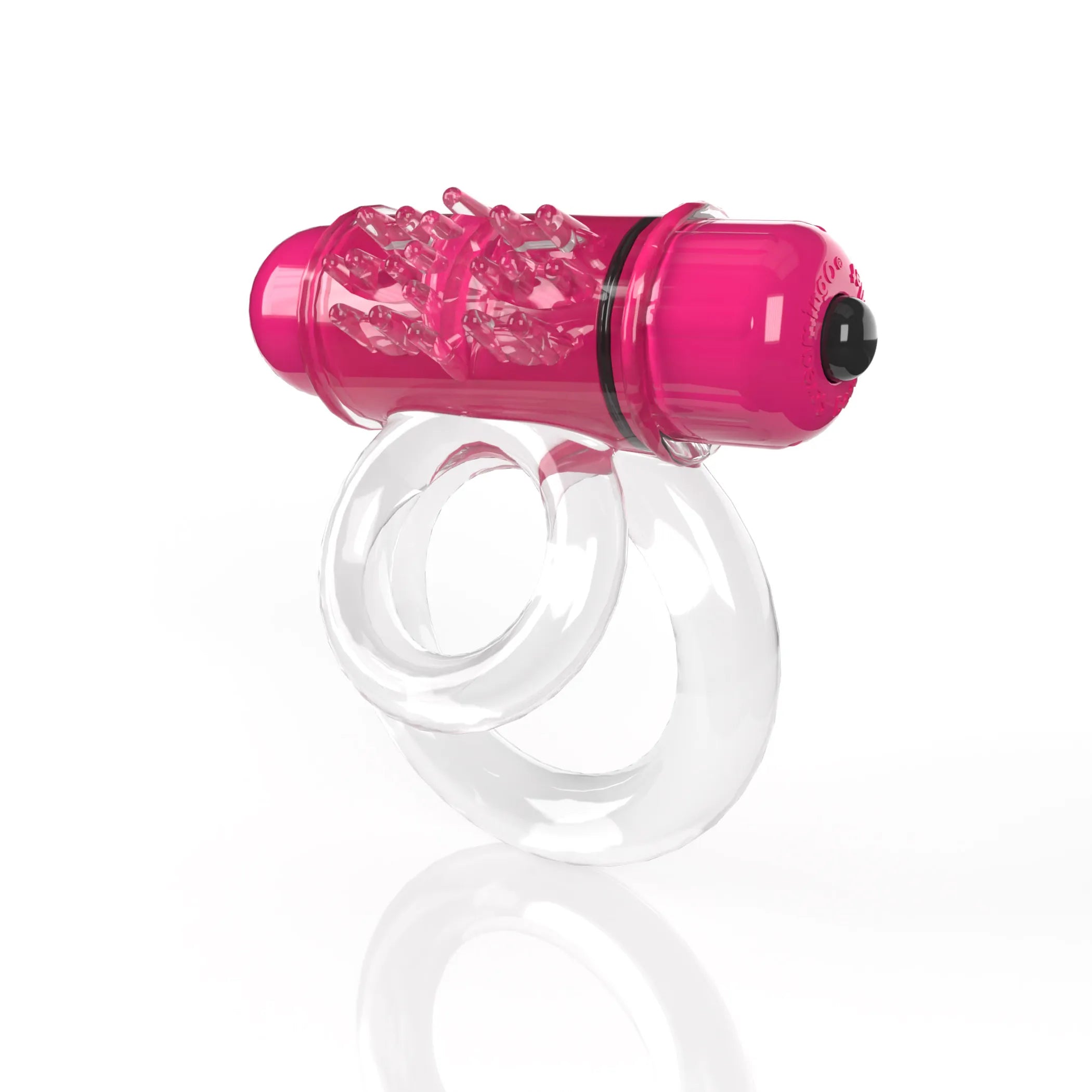 Screaming O 4T DoubleO 6 Strawberry Treble Vibrating Double Ring Screaming O
