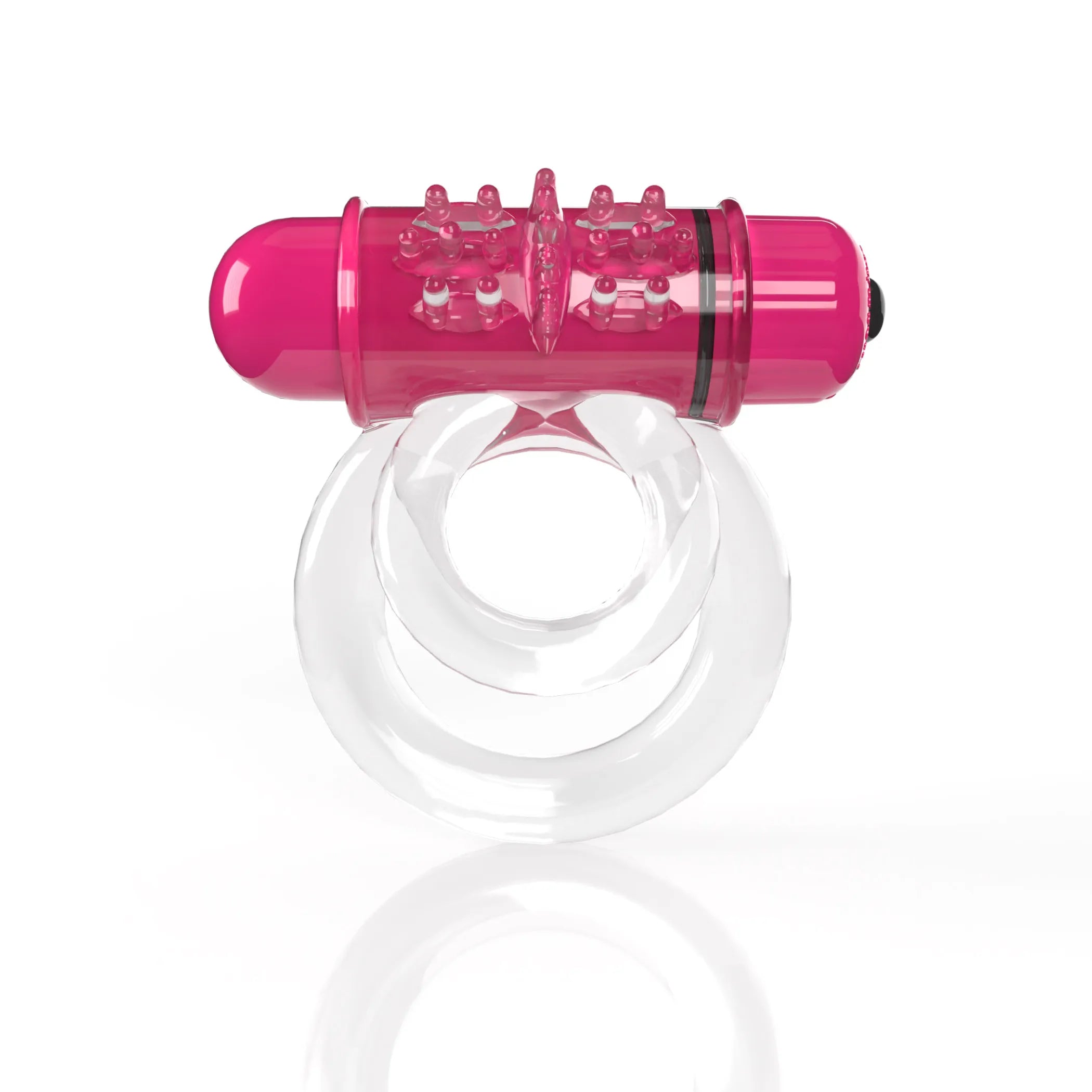 Screaming O 4T DoubleO 6 Strawberry Treble Vibrating Double Ring Screaming O