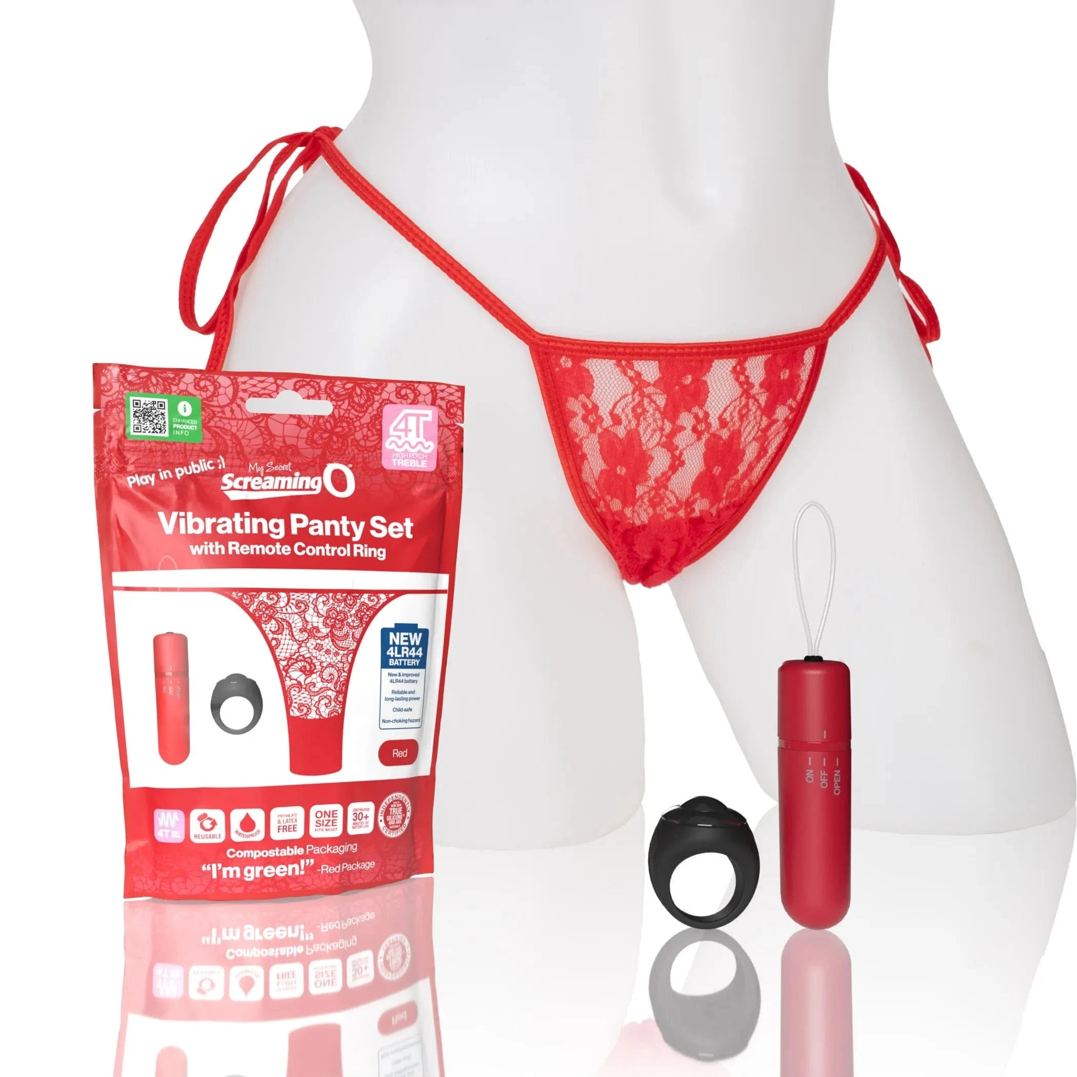 My Secret 4T Panty Vibe Red Screaming O