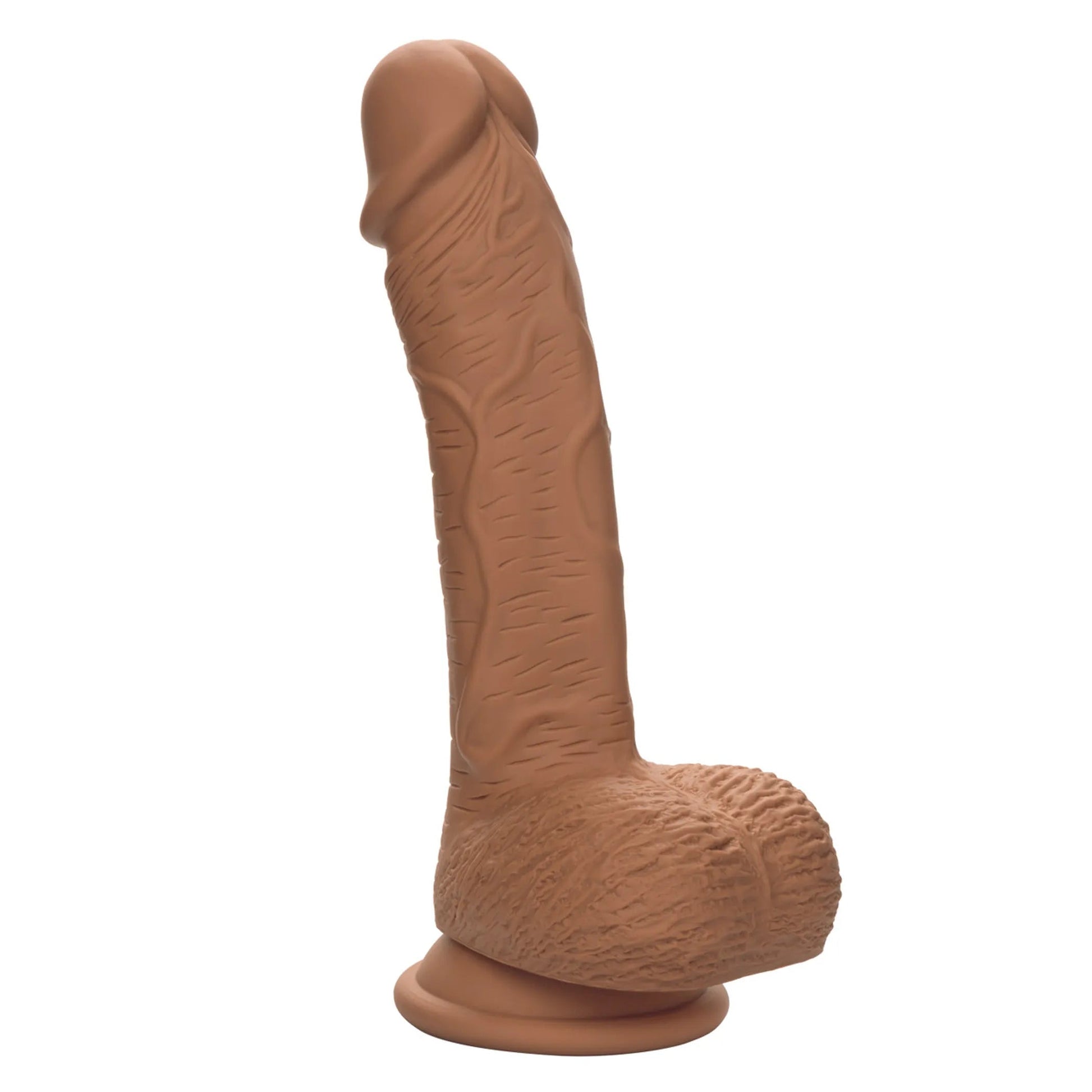 Dual Density Silicone Stud 6.25in Brown California Exotic Novelties