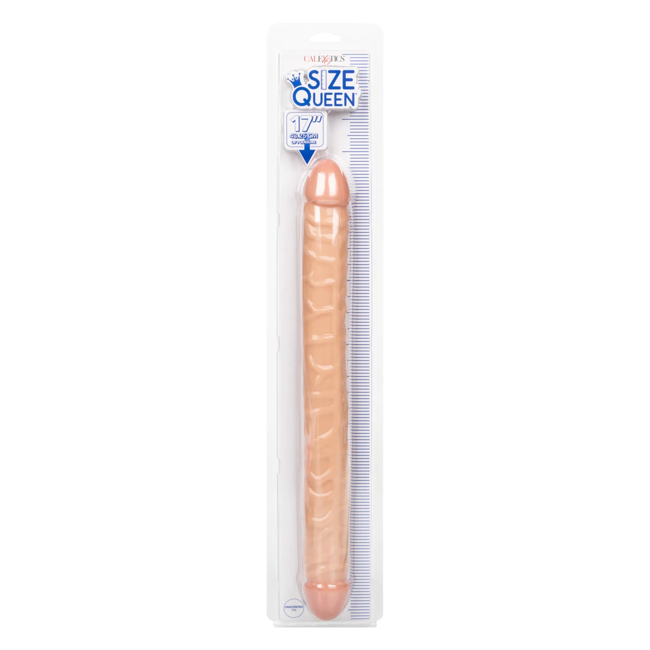Size Queen 17in Ivory Double-Ended Dildo California Exotic Novelties