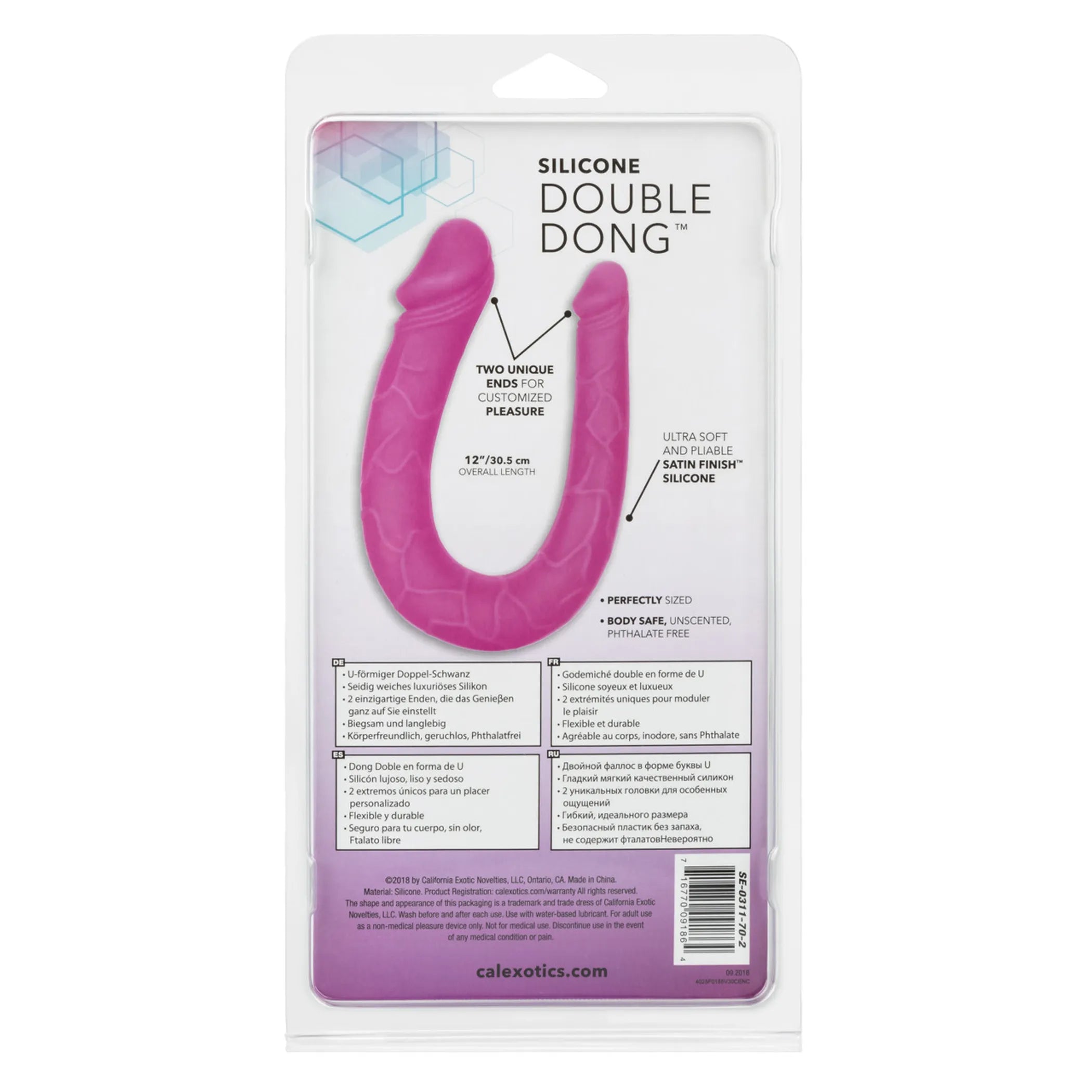 Silicone Double Dong Purple AC/DC California Exotic Novelties