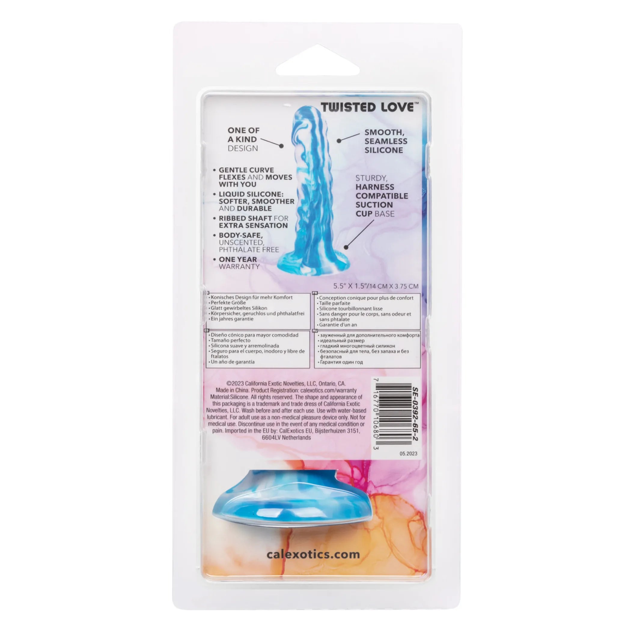 Twisted Love Twisted Ribbed Probe Blue California Exotic Novelties