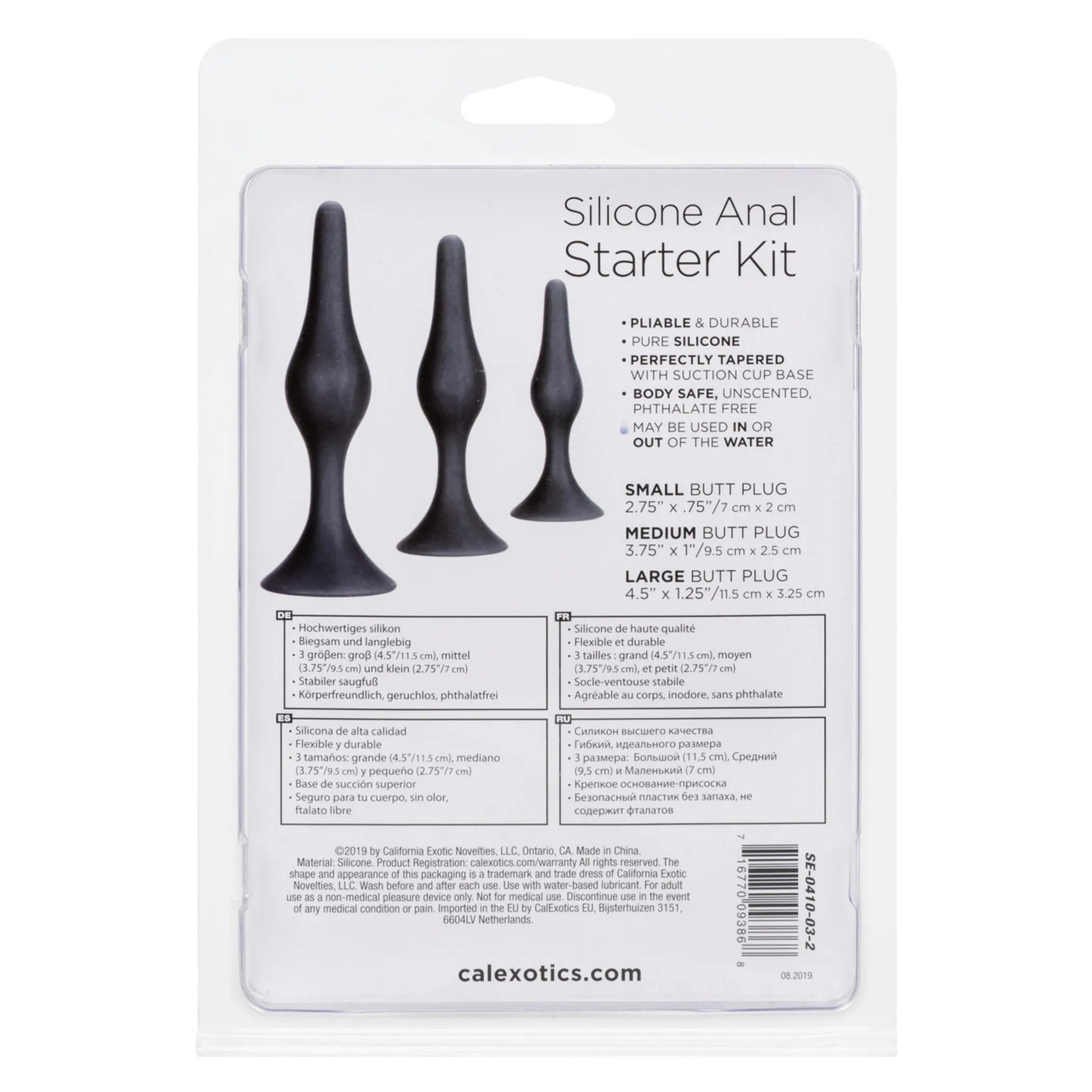 Silicone Anal Starter Kit California Exotic Novelties