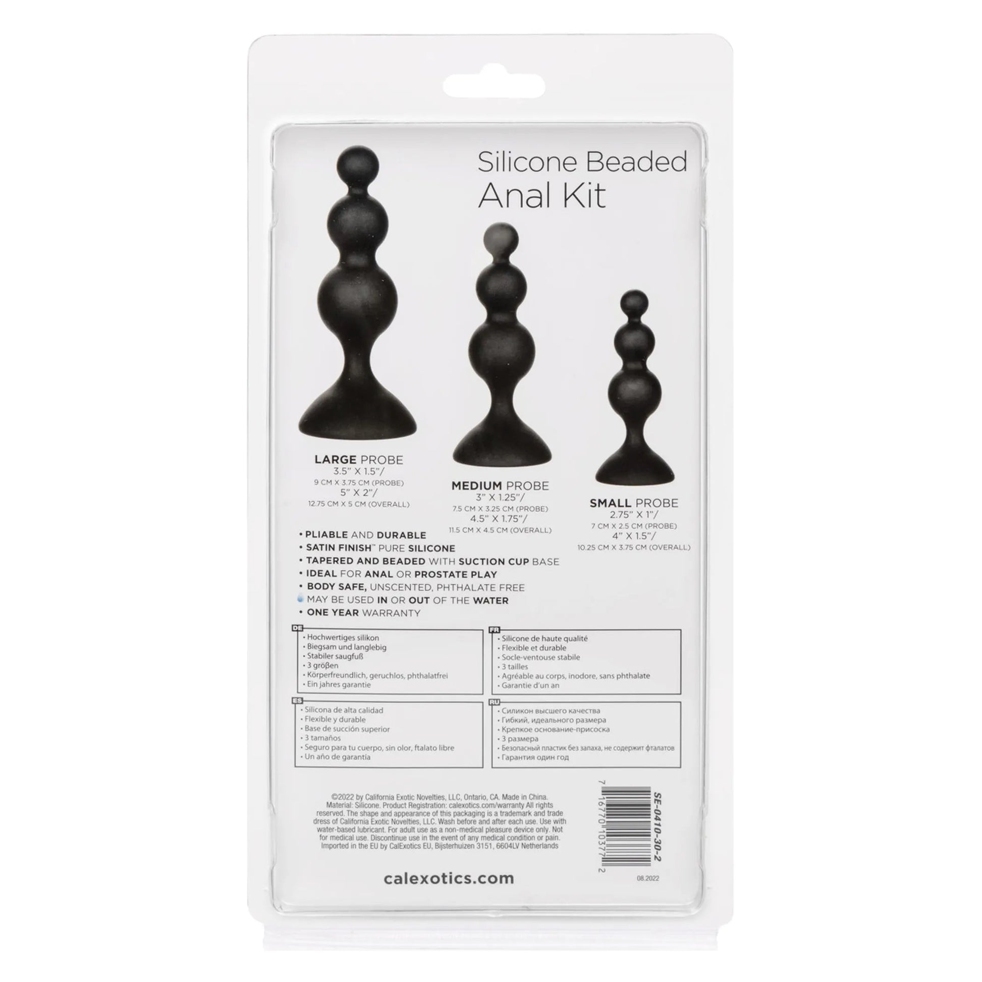 Silicone Beaded Anal Kit California Exotic Novelties