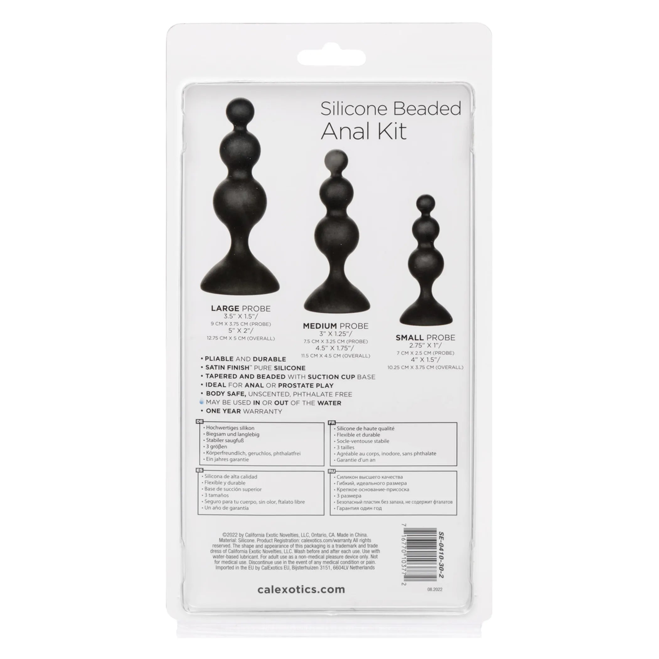 Silicone Beaded Anal Kit California Exotic Novelties