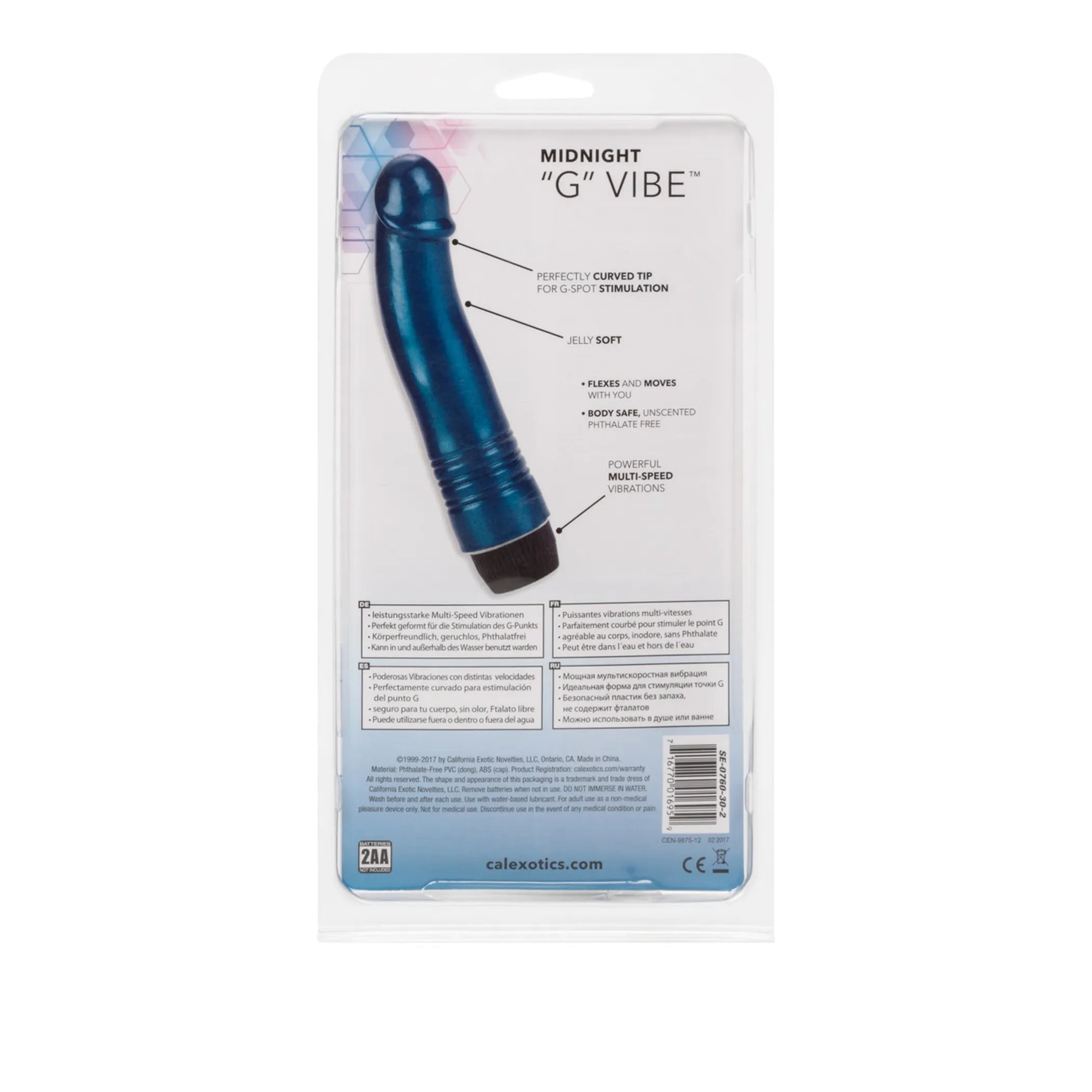 Midnight G Spot Vibrator 6in California Exotic Novelties