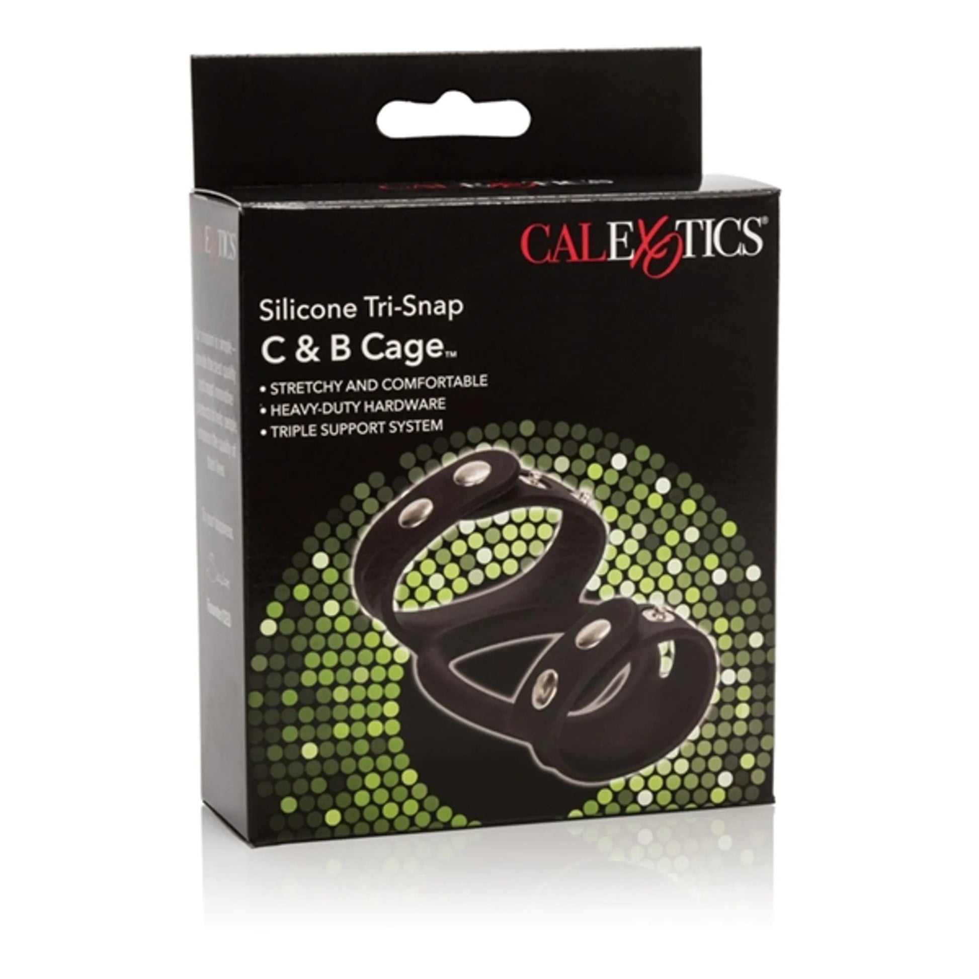 Tri Snap Cock and Ball Cage Silicone California Exotic Novelties