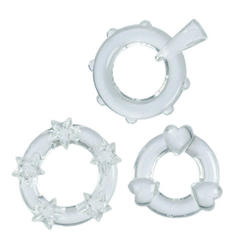 Magic C Rings Clear (Set of 3) California Exotic Novelties