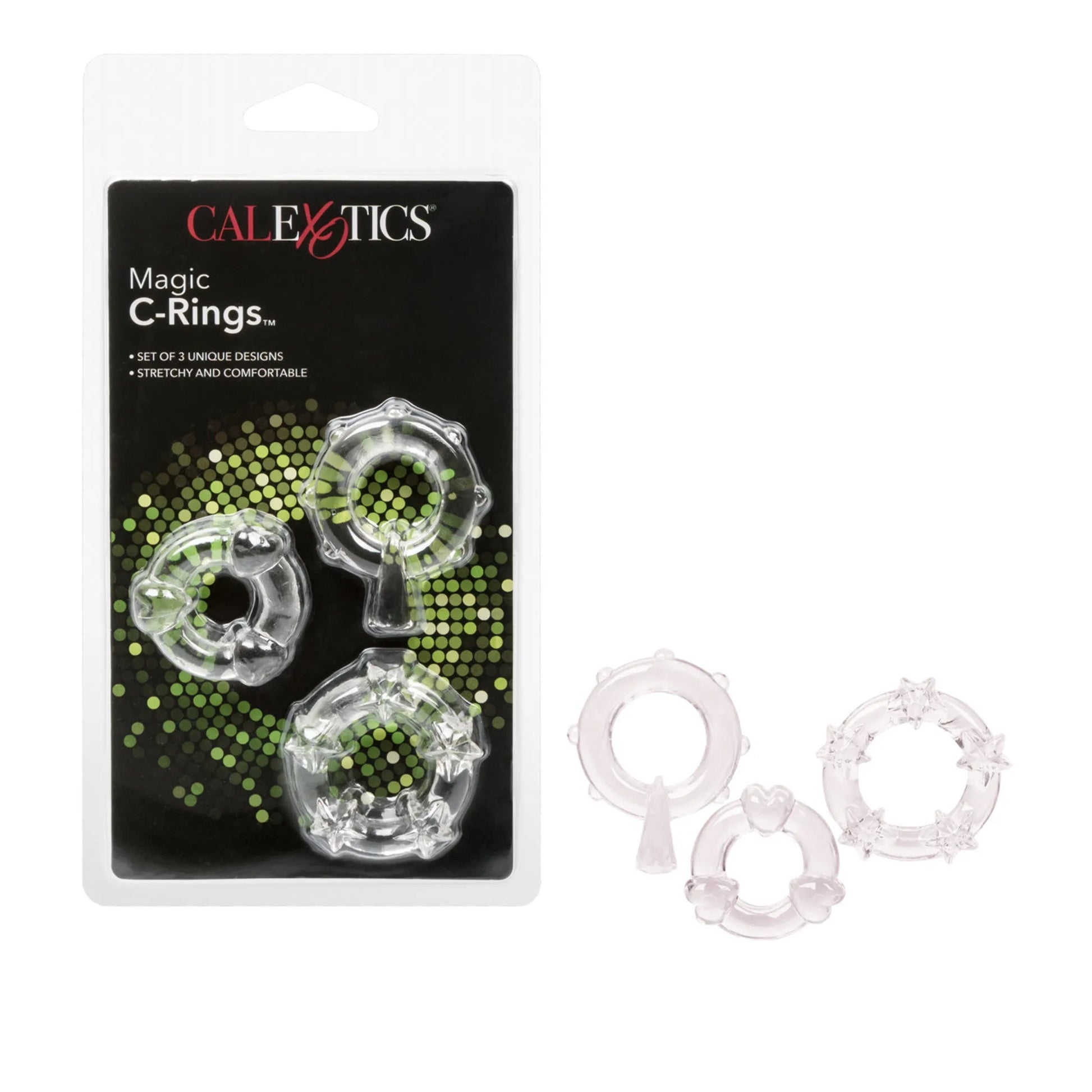 Magic C Rings Clear (Set of 3) California Exotic Novelties