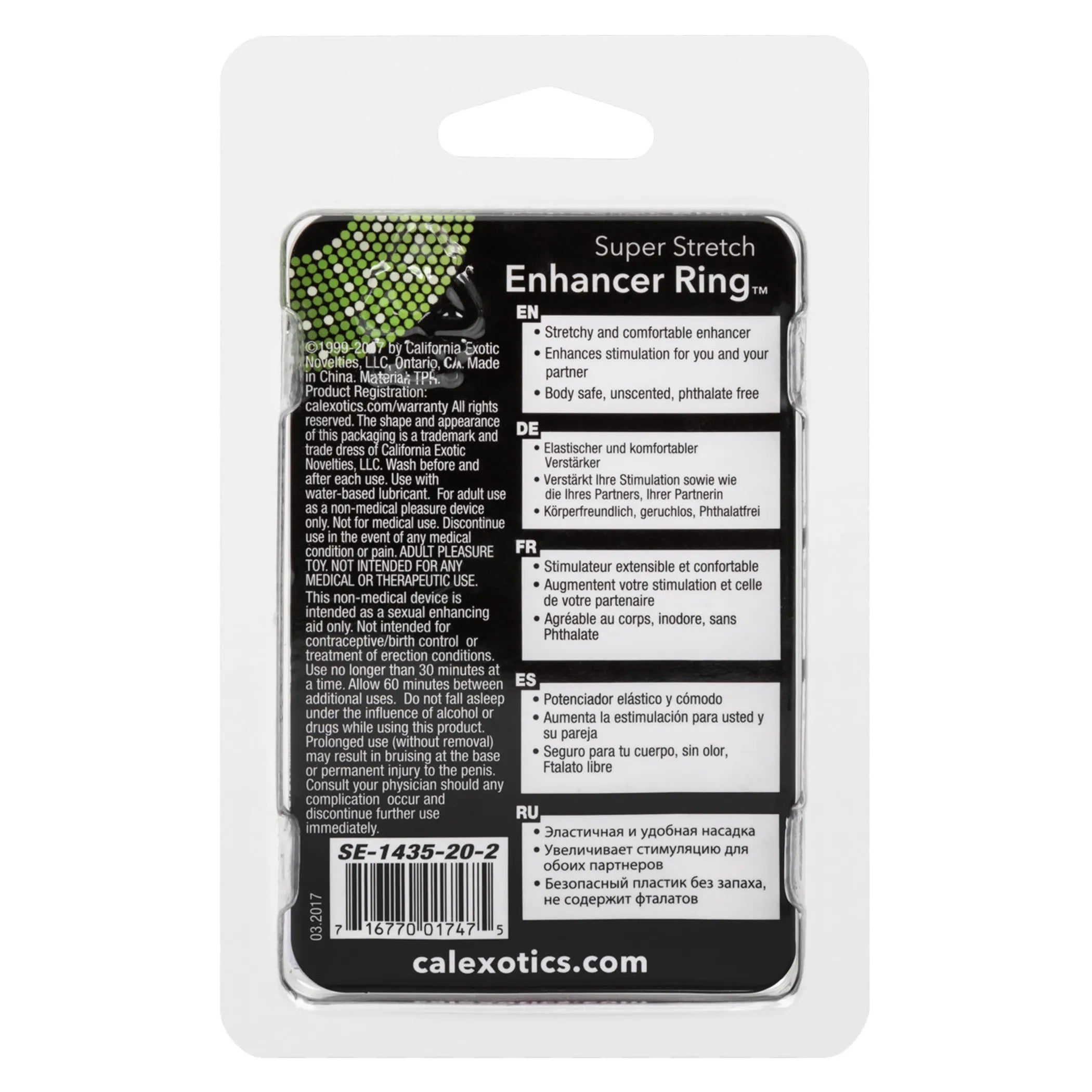 Super Stretch Enhancer Ring Pink California Exotic Novelties