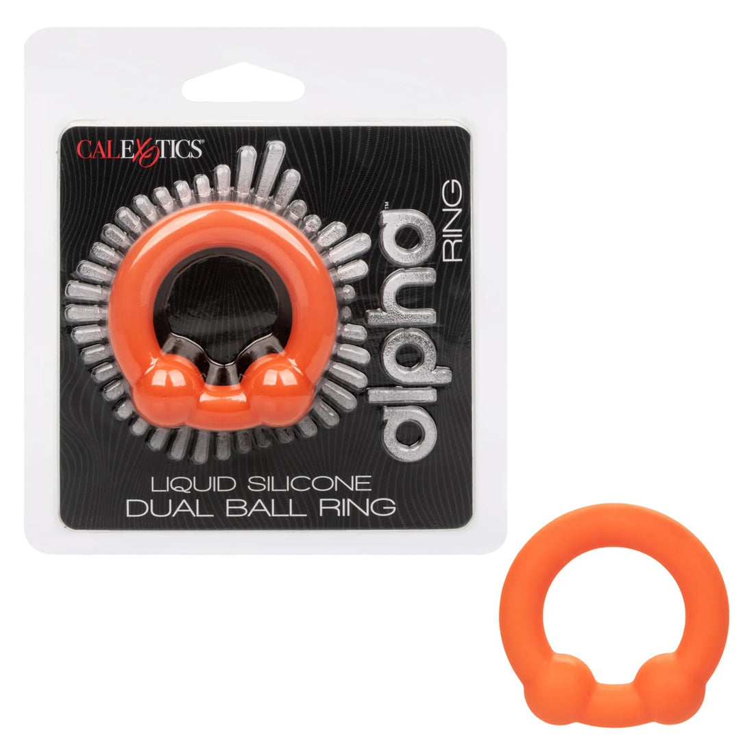 Alpha Liquid Silicone Dual Ball Ring California Exotic Novelties