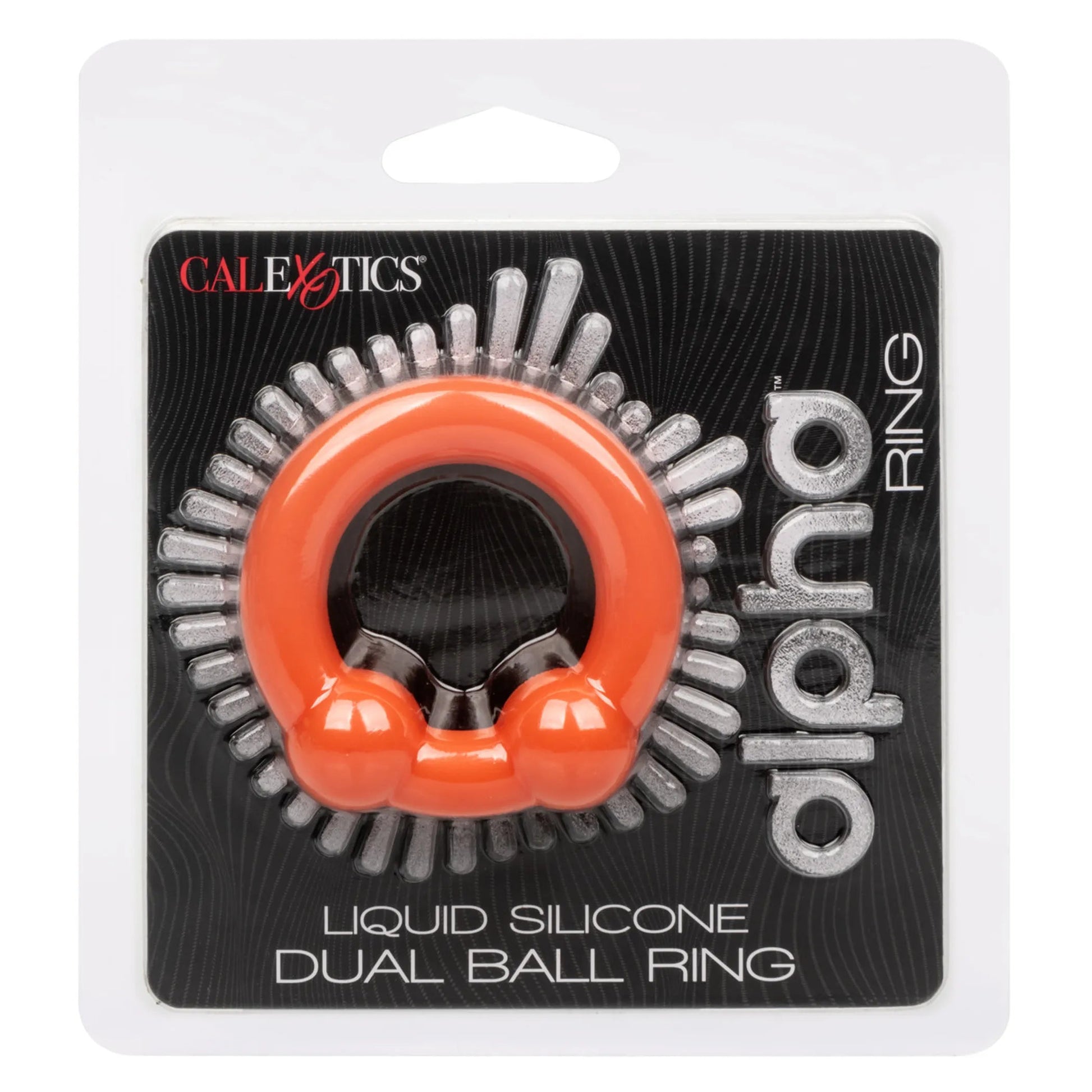 Alpha Liquid Silicone Dual Ball Ring California Exotic Novelties