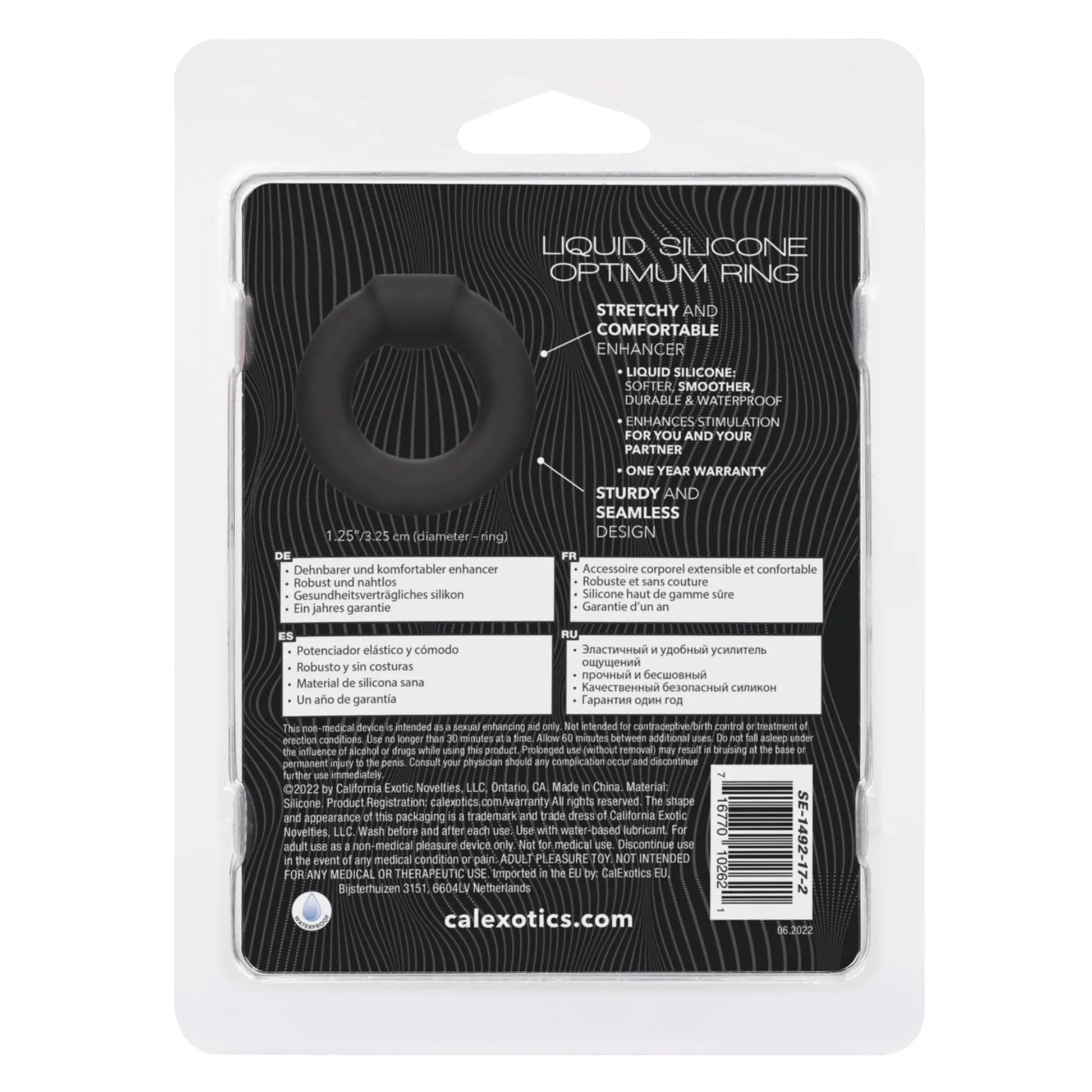 Alpha Liquid Silicone Optimum Ring California Exotic Novelties