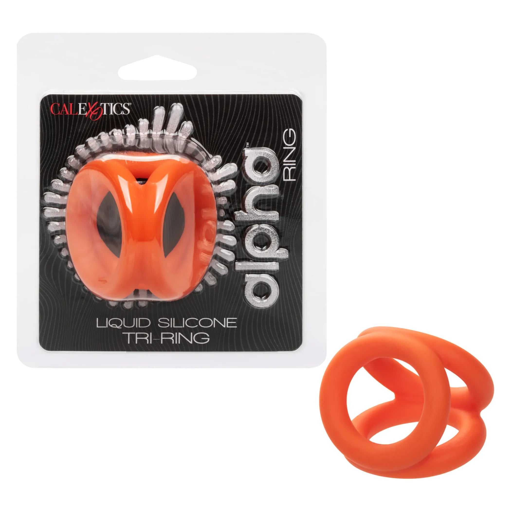 Alpha Liquid Silicone Tri-Ring California Exotic Novelties