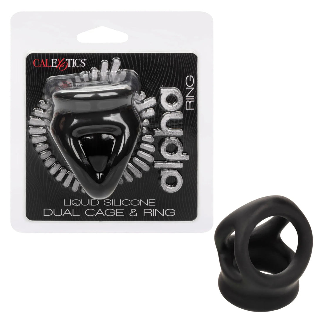 Alpha Liquid Silicone Dual Cage & Ring California Exotic Novelties