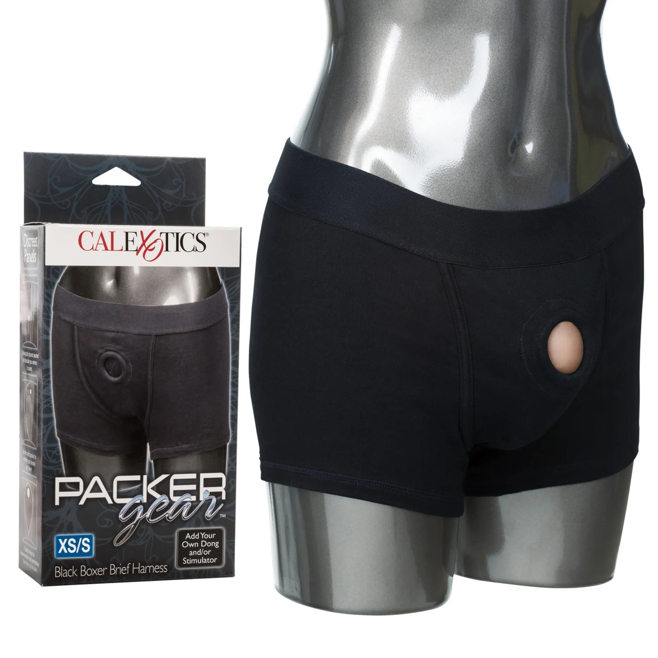 Packer Gear Black Boxer Harness XS/S California Exotic Novelties